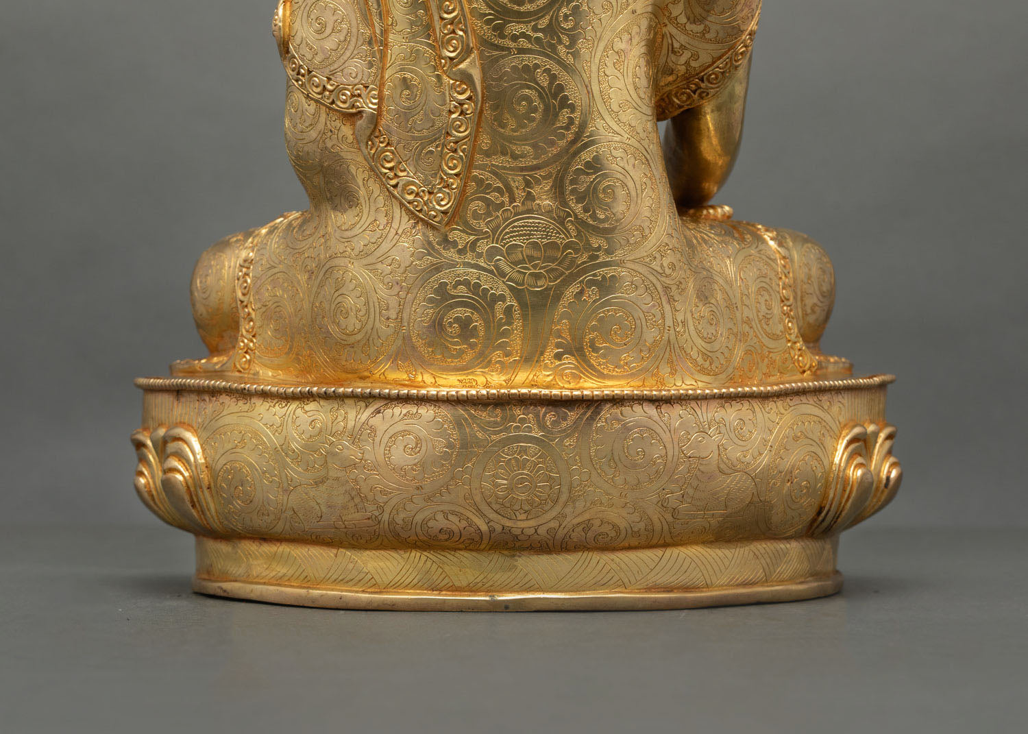 Shakyamuni Buddha | 24K Gold-Fire Gilded Copper Sculpture