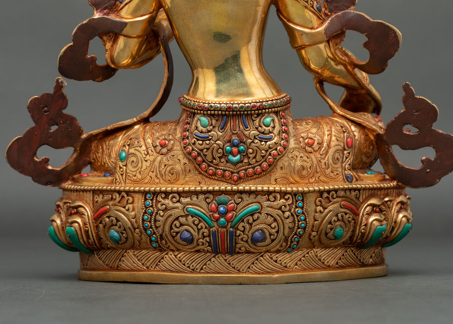Green Tara Statue - Traditional Buddhist Craftsmanship