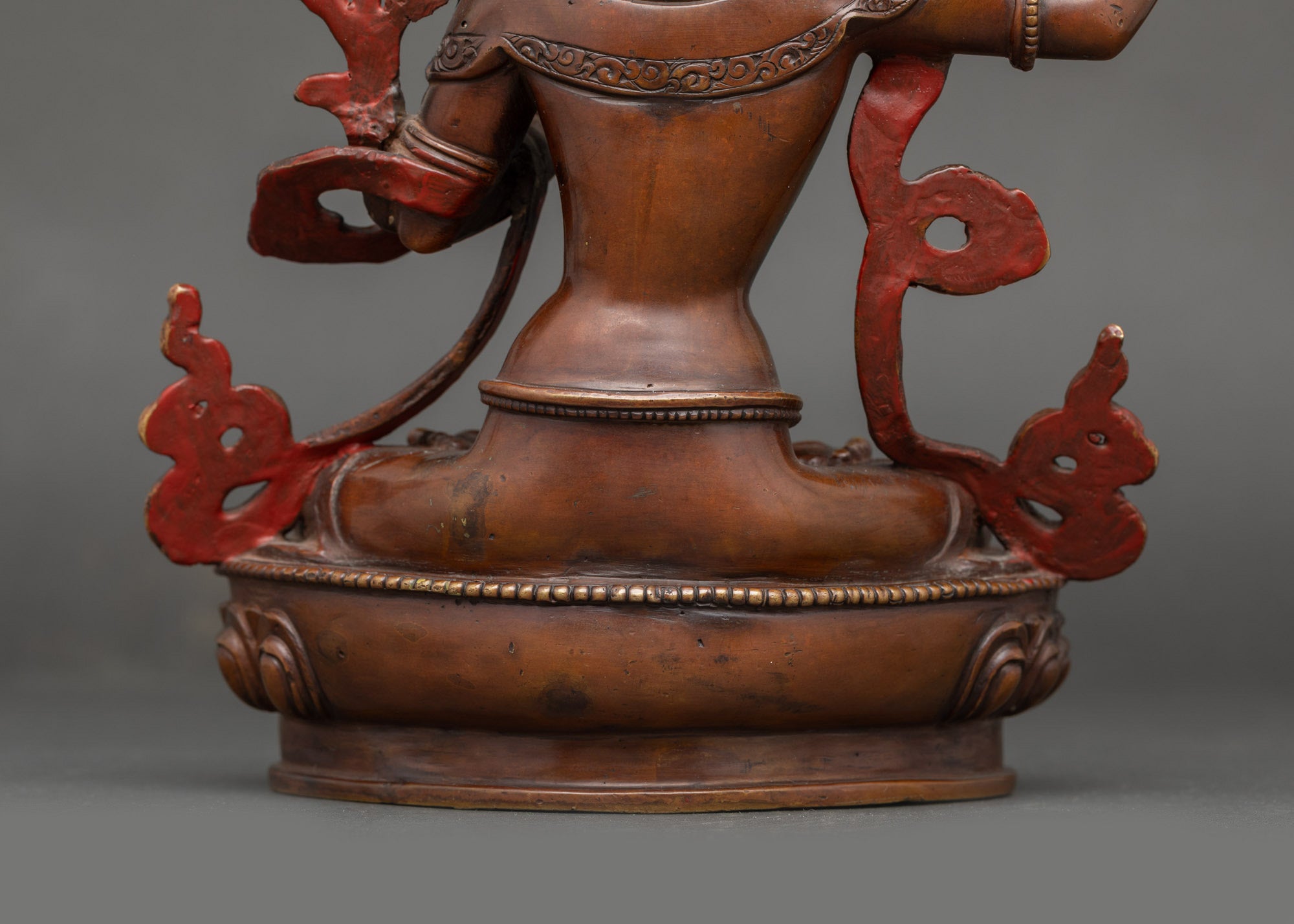 Sacred Manjushri Statue | Oxidized Bodhisattva of Wisdom from Nepal