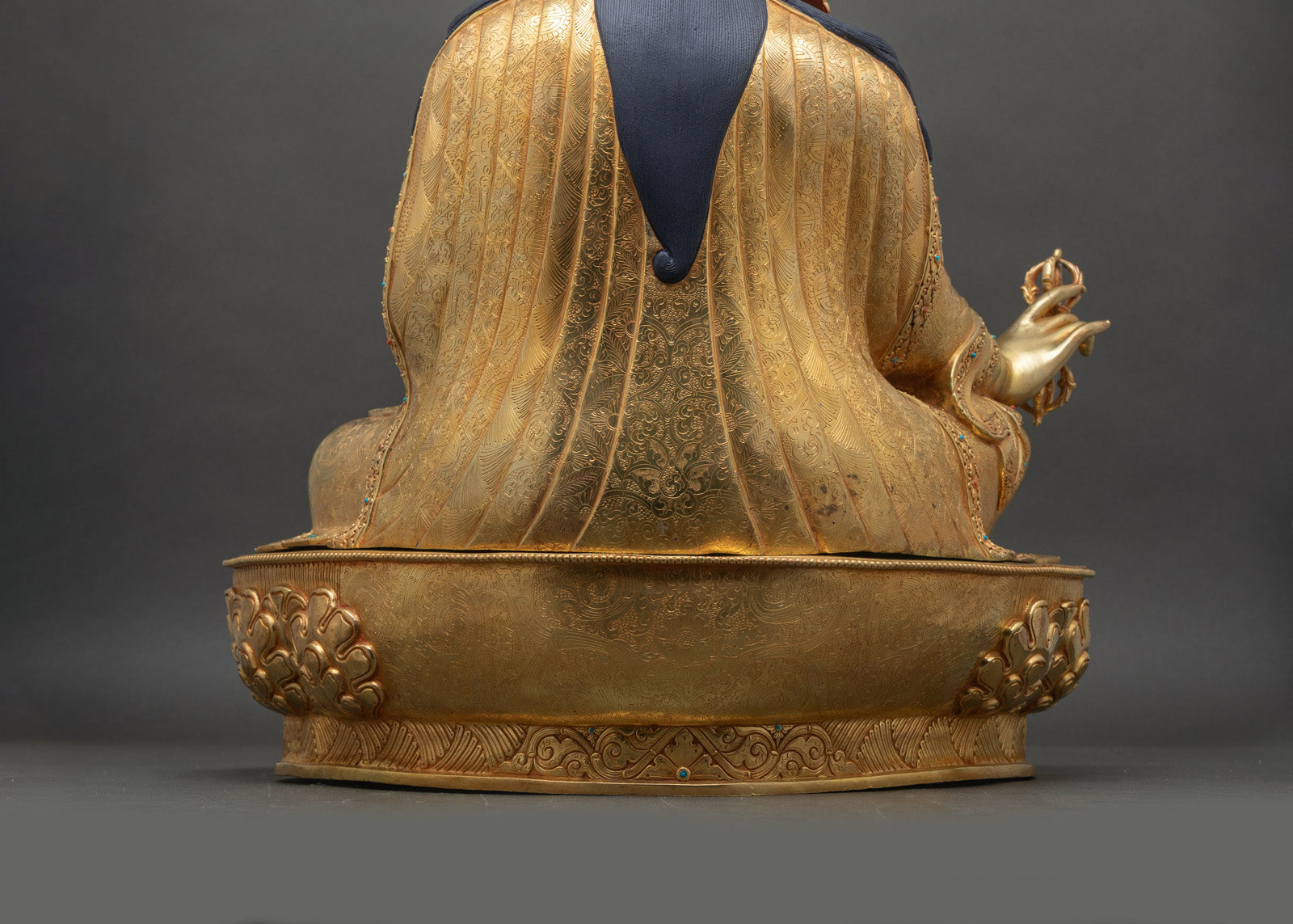 Tibetan Guru Rinpoche Statue | Large Size Buddhist Sculpture