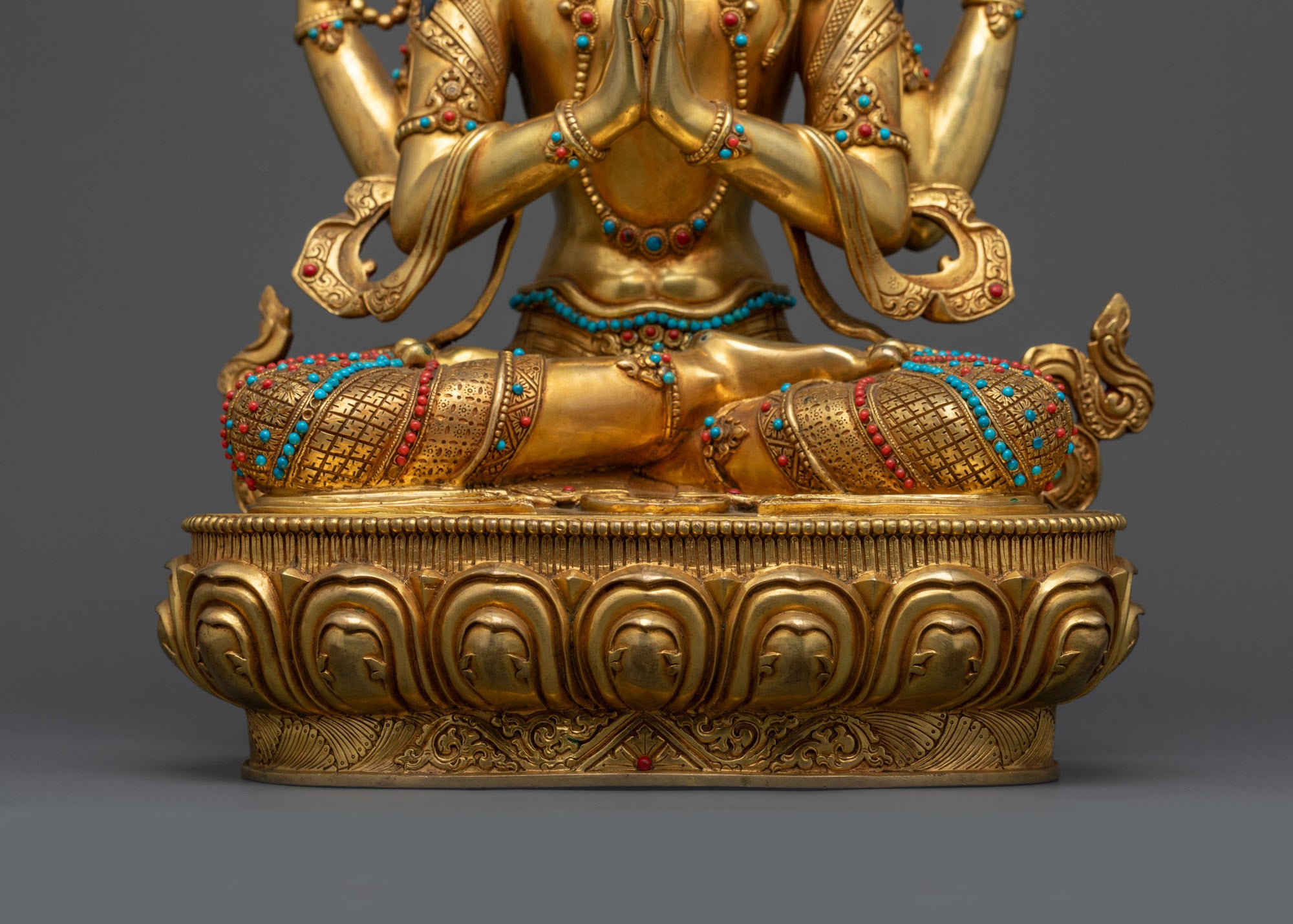 Sacred Avalokiteshvara Chenrezig Statue | Nepalese Bodhisattva Idol