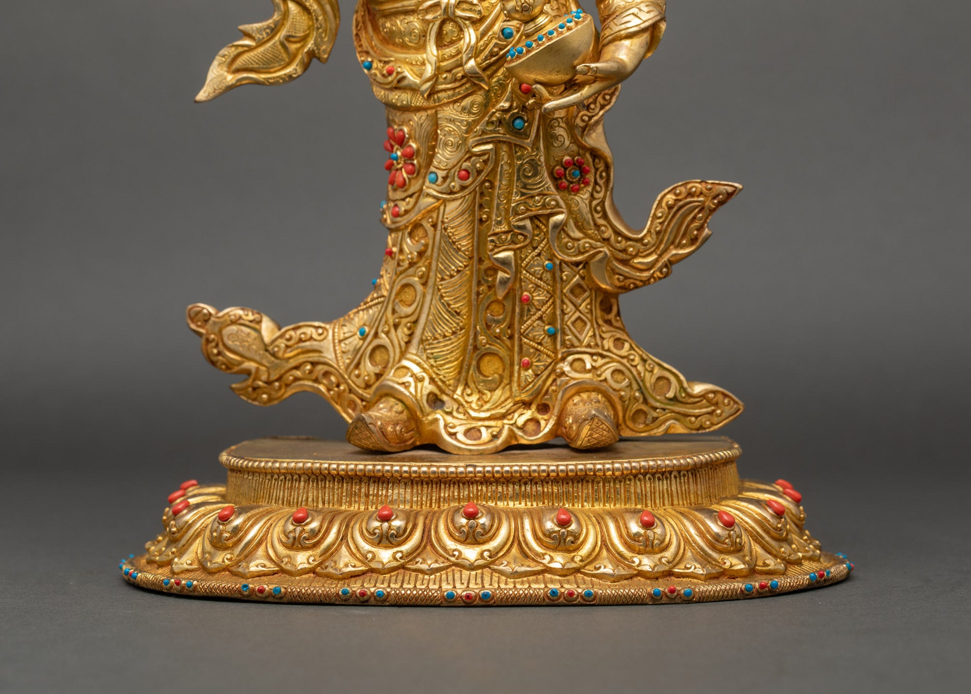 Tibetan Guru Rinpoche Sculpture - Symbol of Protection and Power