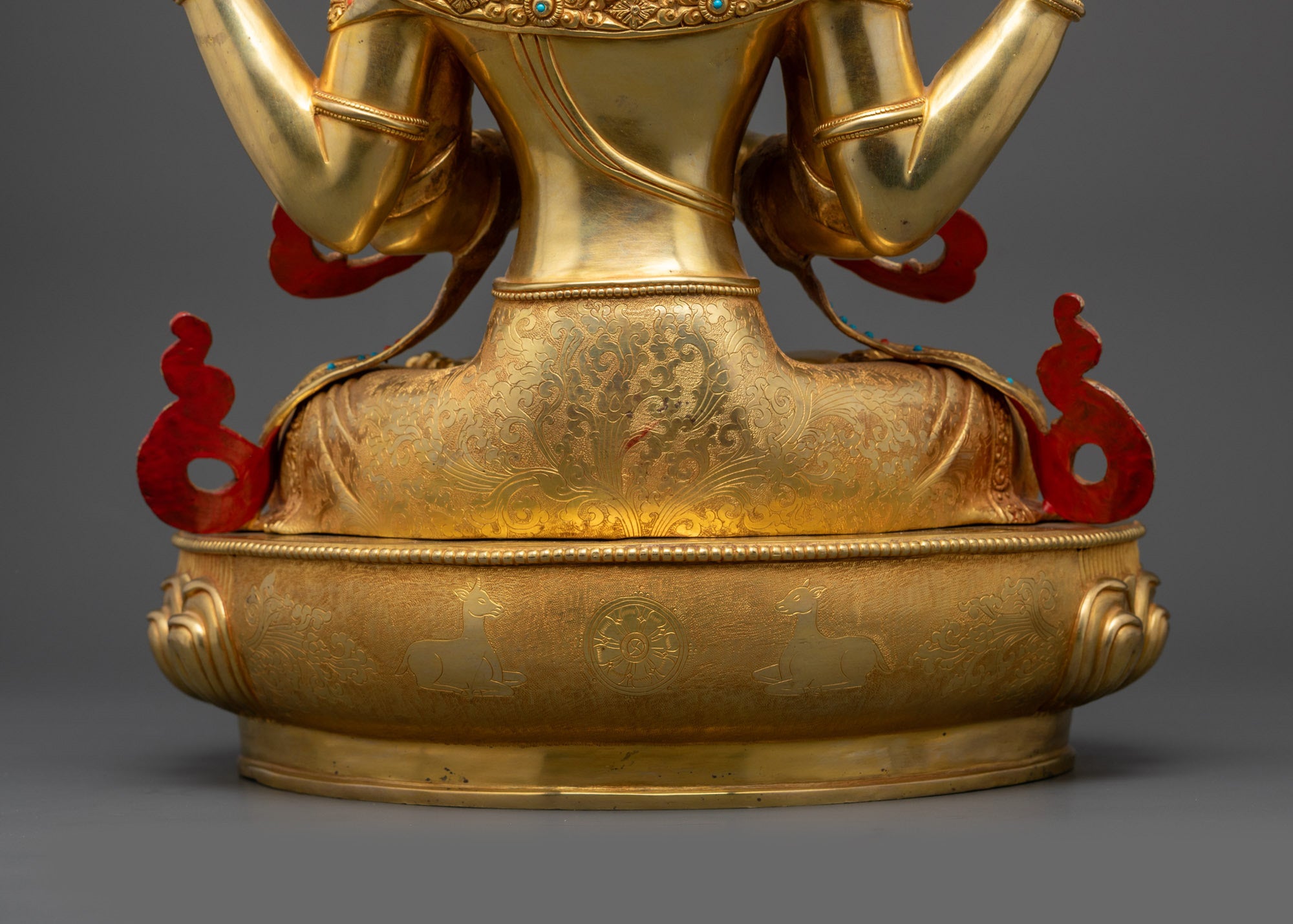 Deity of Infinite Compassion Chenrezig Statue | Nepalese Artwork