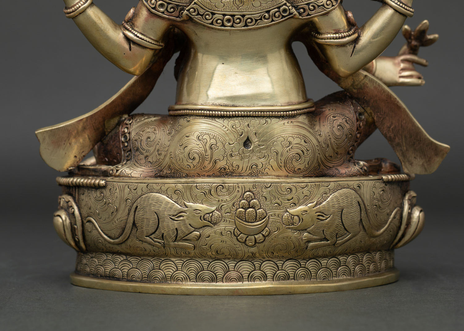 Divine Ganesh Copper Statue | Handmade Buddhist-Hindu Art from Nepal