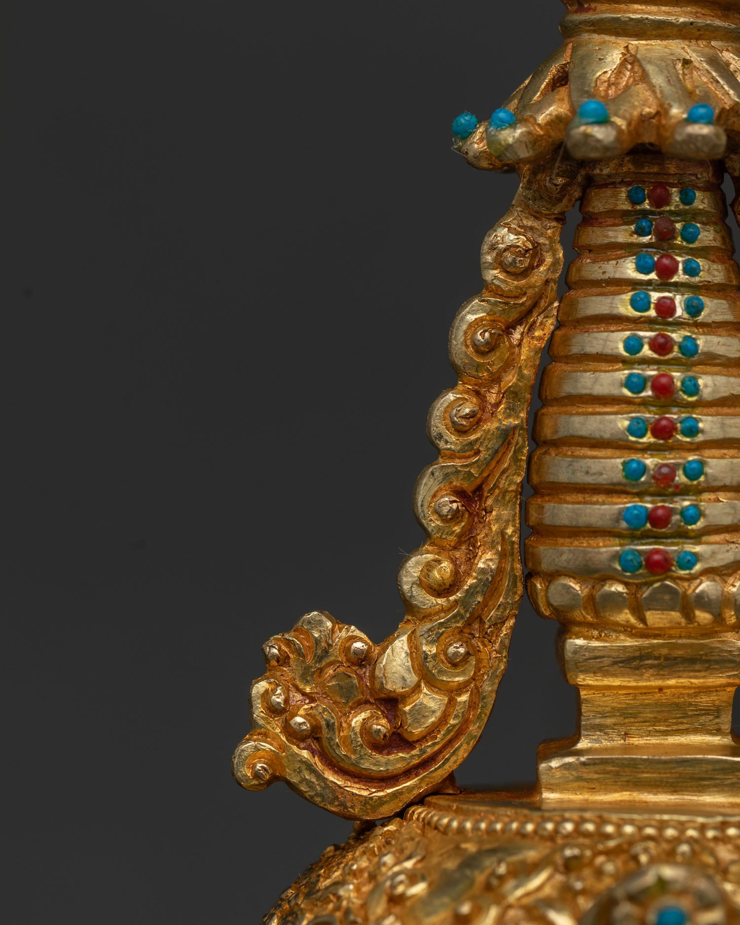 24K Gold-Plated Shakyamuni Buddha Stupa | Made in Nepal