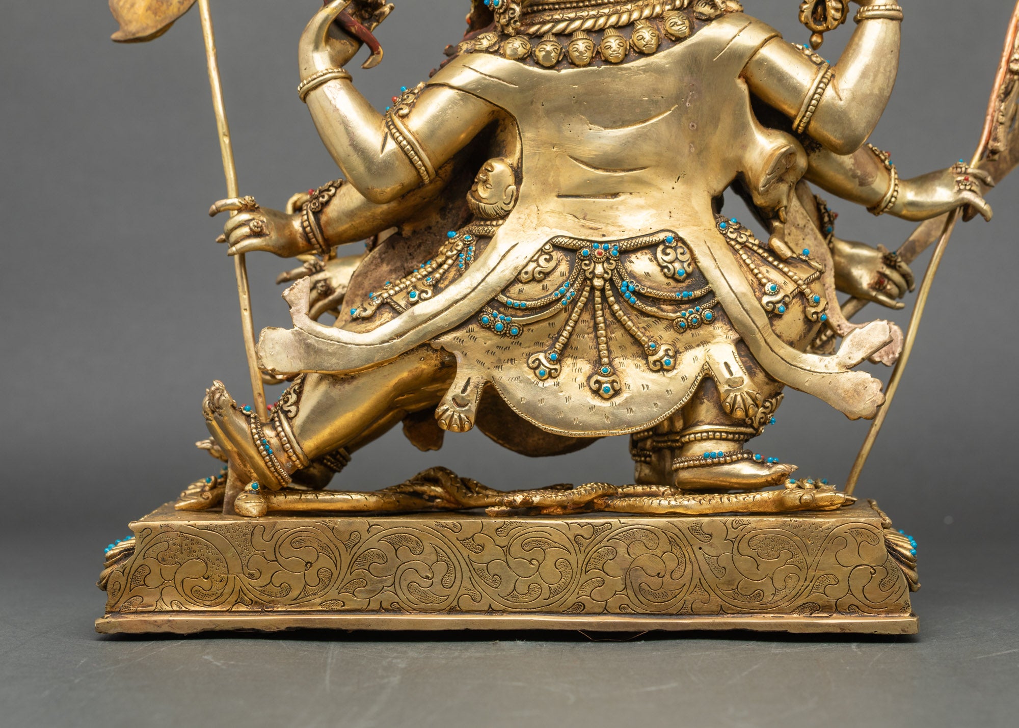 Three-Faced Hayagriva Statue | Himalayan Ritual Art from Nepal
