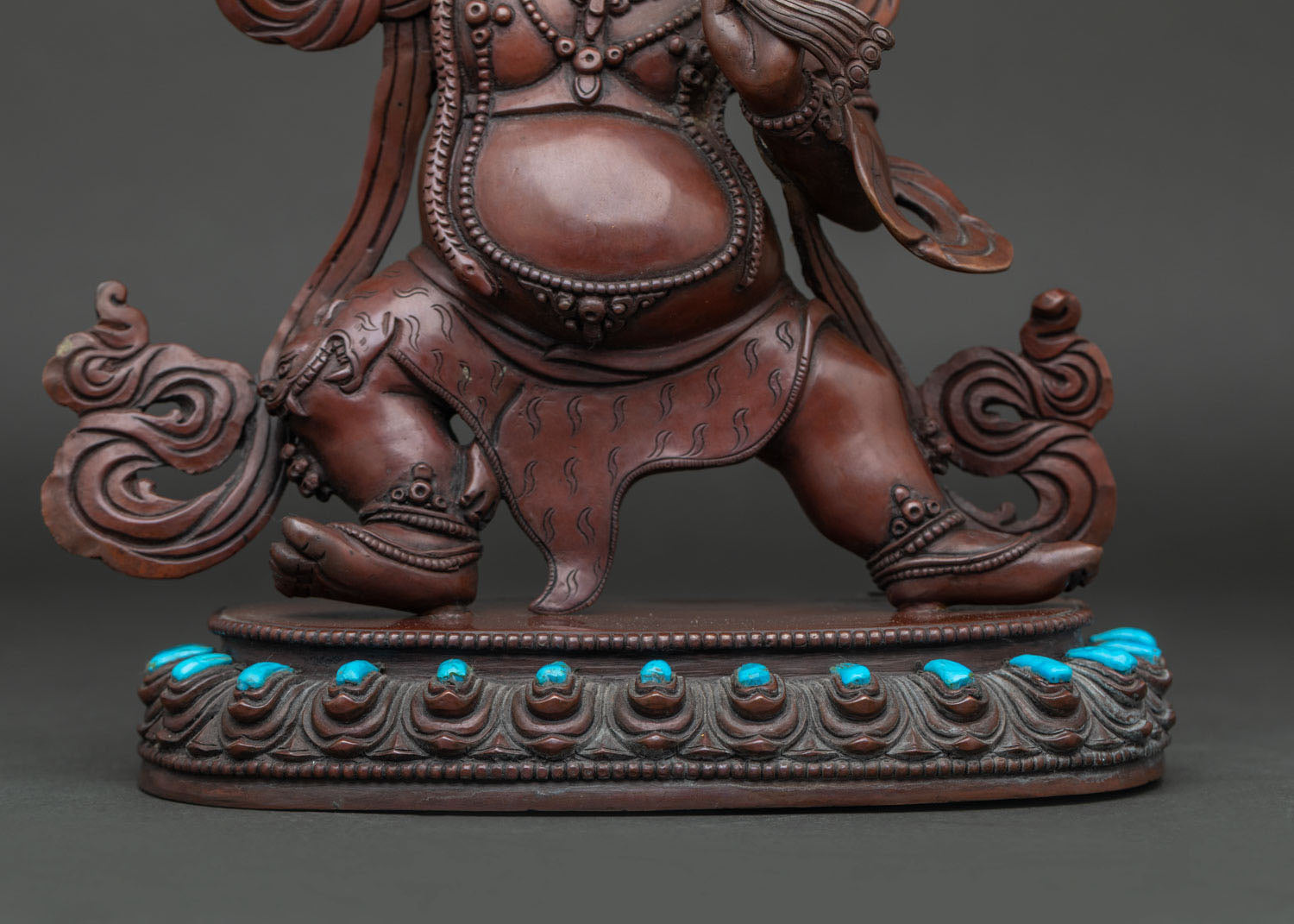 Vajrapani Statue | Fine Oxidized Copper Spiritual Artwork