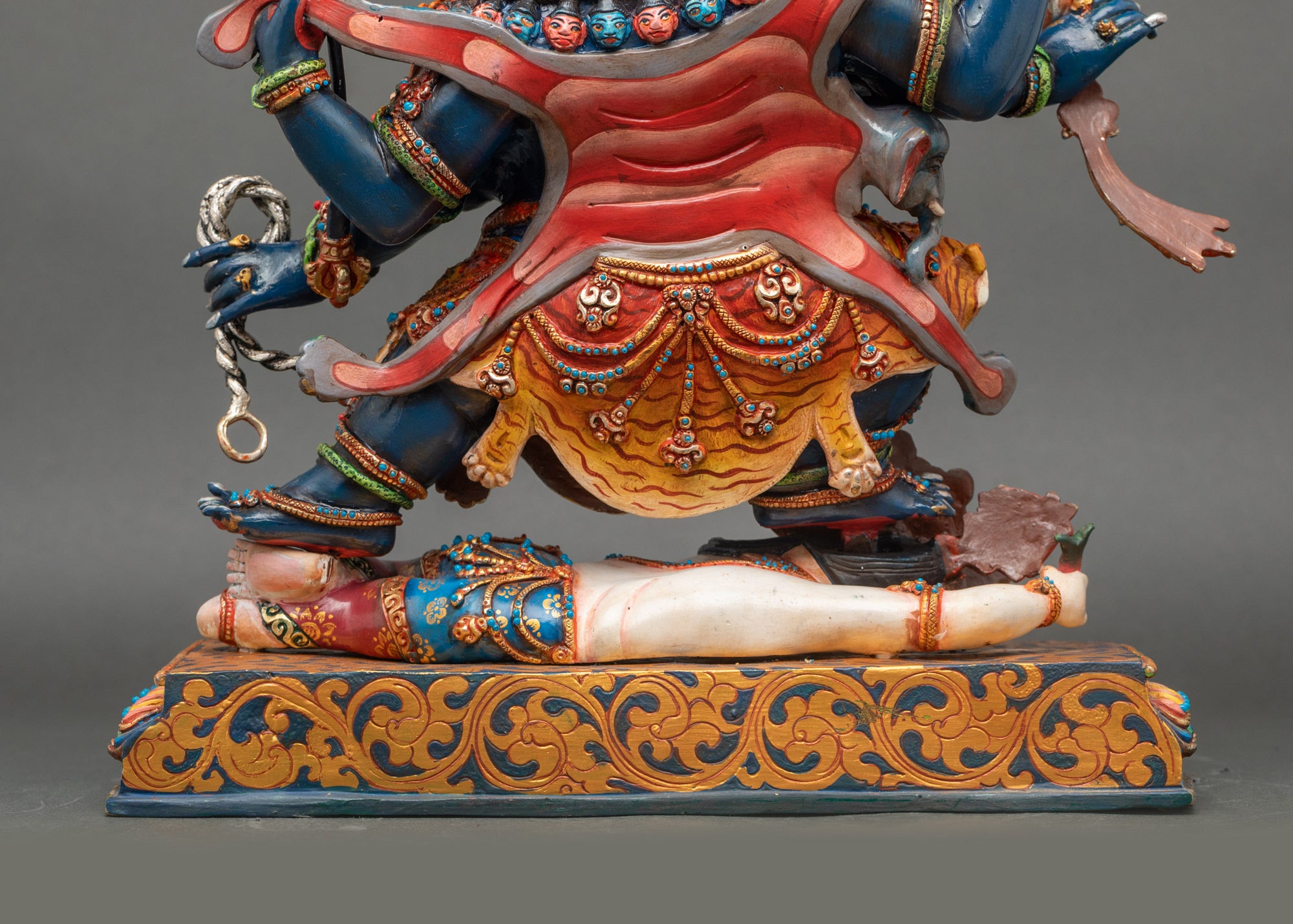 Six-Armed Mahakala Copper Statue | Dharma Protector Sculpture