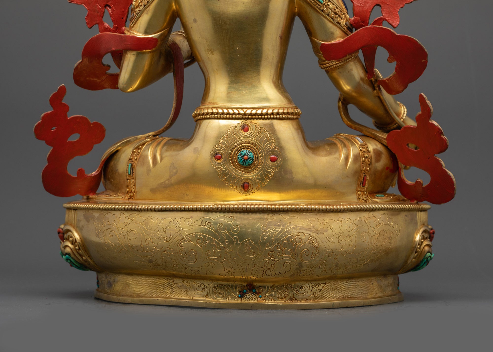 Manifest Tranquility with Green Tara Sculpture | Nepalese Buddhist Art