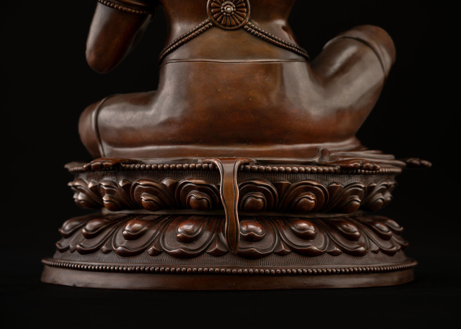 Mahasiddha Virupa Statue – Oxidized Copper Enlightened Yogi Sculpture