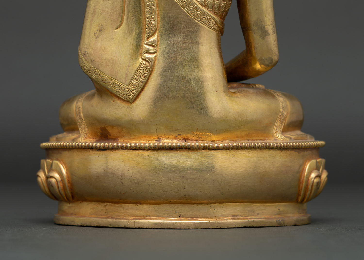 Gold Gilded Amitabha Buddha Statue | Handmade in Nepal