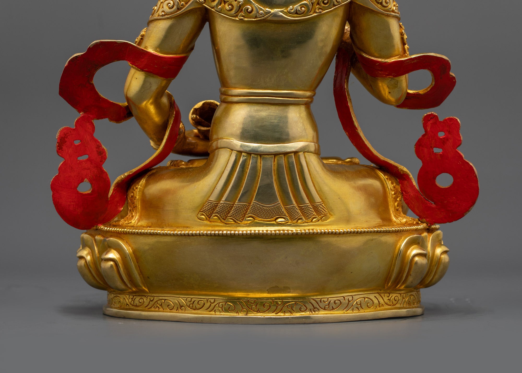 Divine Vajrasattva Statue | 24K Gold-Gilded Tantric Purification God
