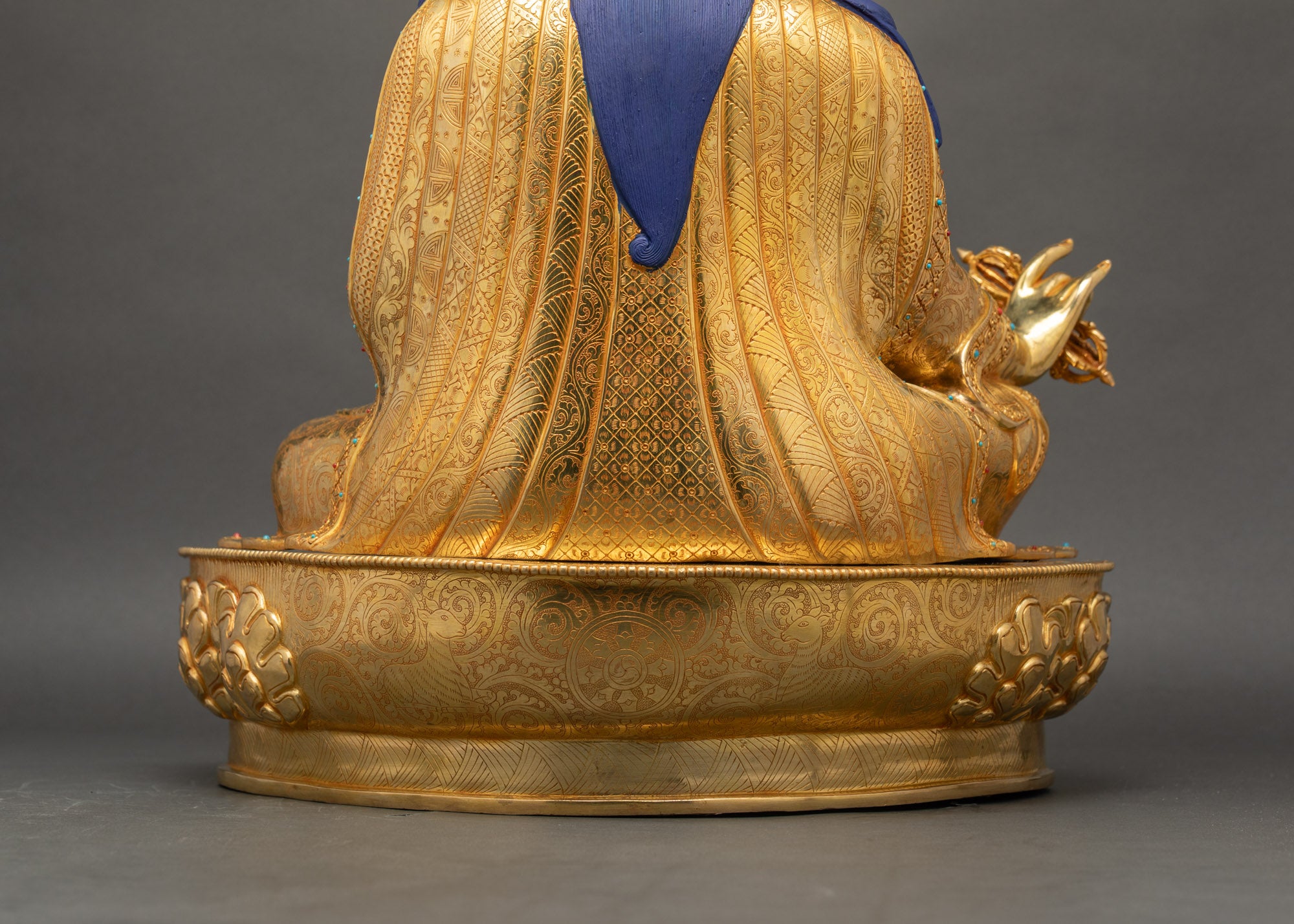 Guru Rinpoche Statue | Vajrayana Buddhist Master Figurine from Nepal