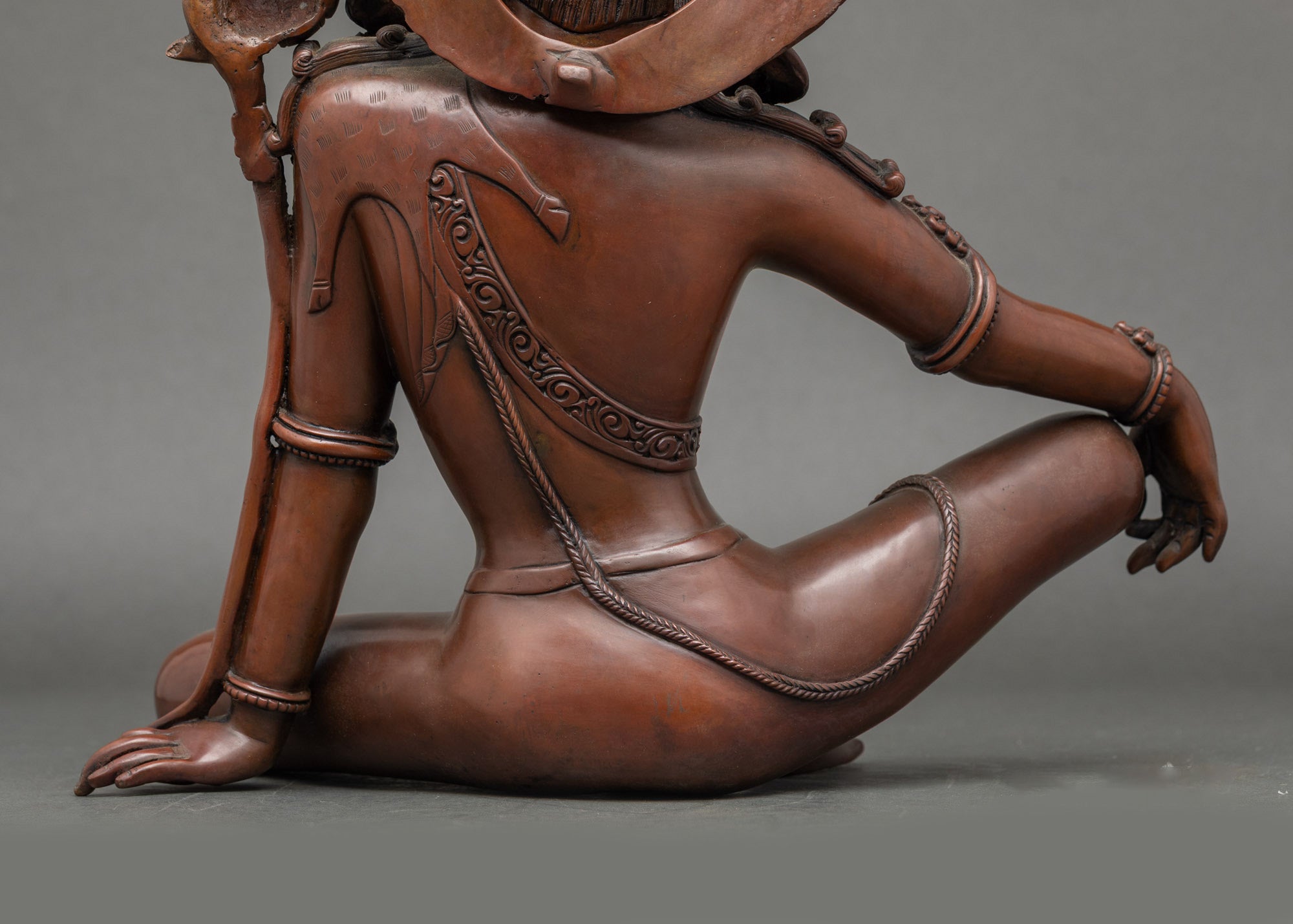 Handcrafted Two Arm Chenrezig Statue for Inner Peace