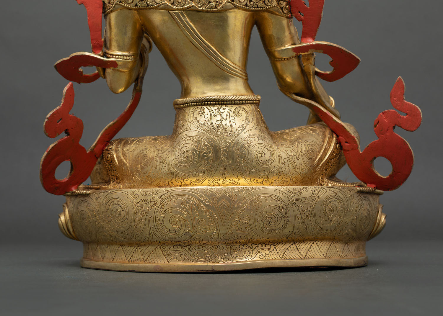 Green Tara Statue –Tibetan Deity with Gold Gilded Finish