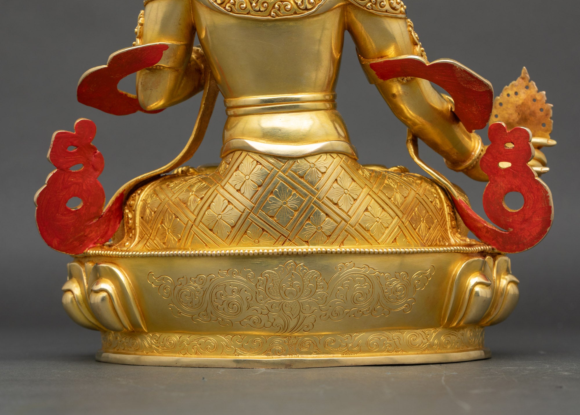 White Umbrella Goddess Dukar Statue | Authentic Nepalese Craftsmanship