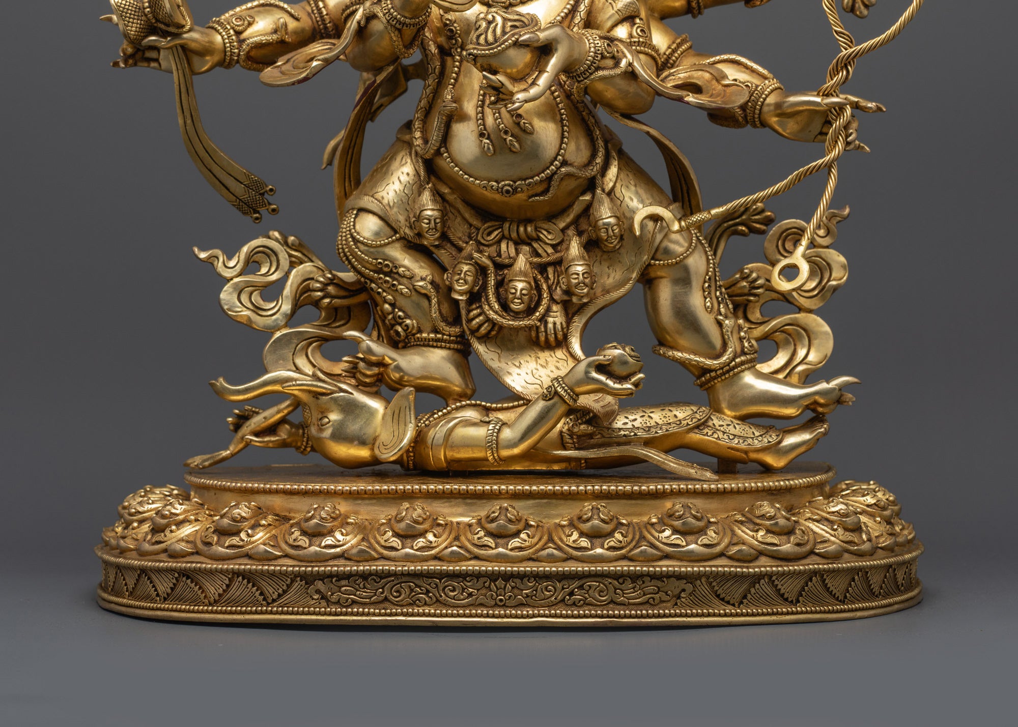 Premium Six-Armed Mahakala Statue | Fierce Guardian of Dharma Mahakala