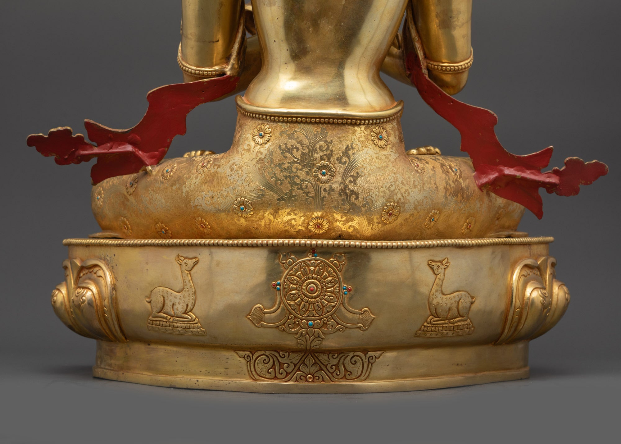 Vajradhara Buddha Statue | 24K Gold-Gilded Tibetan Meditation Sculpture
