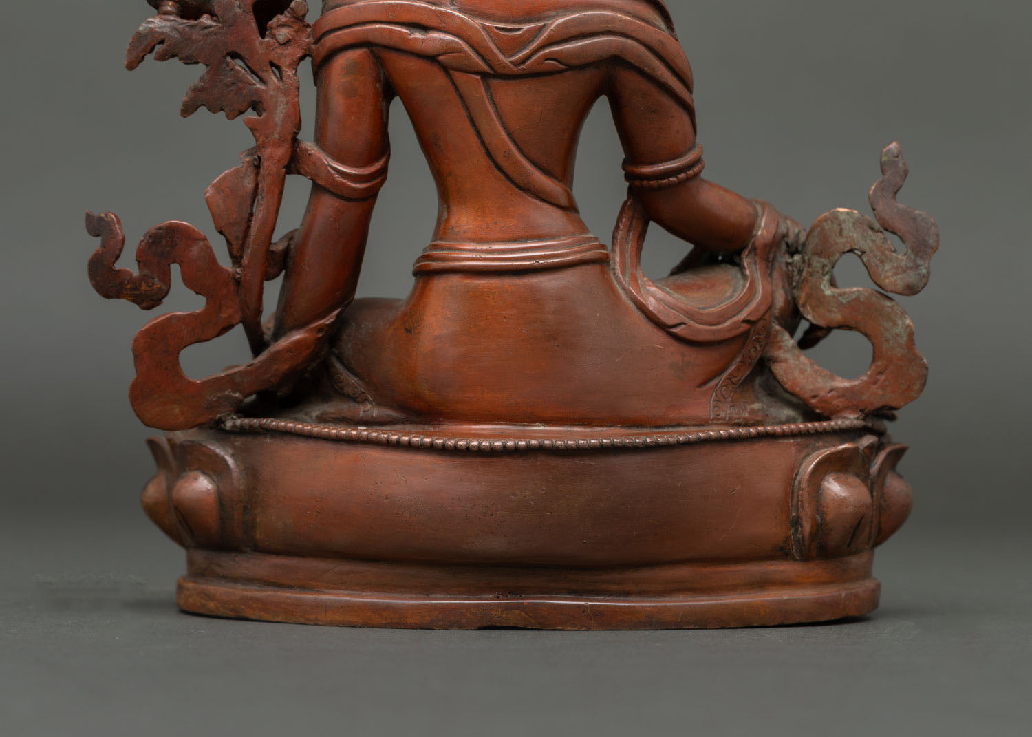 Elegant Lokeshvara Statue | Oxidized Copper Buddhist Sculpture