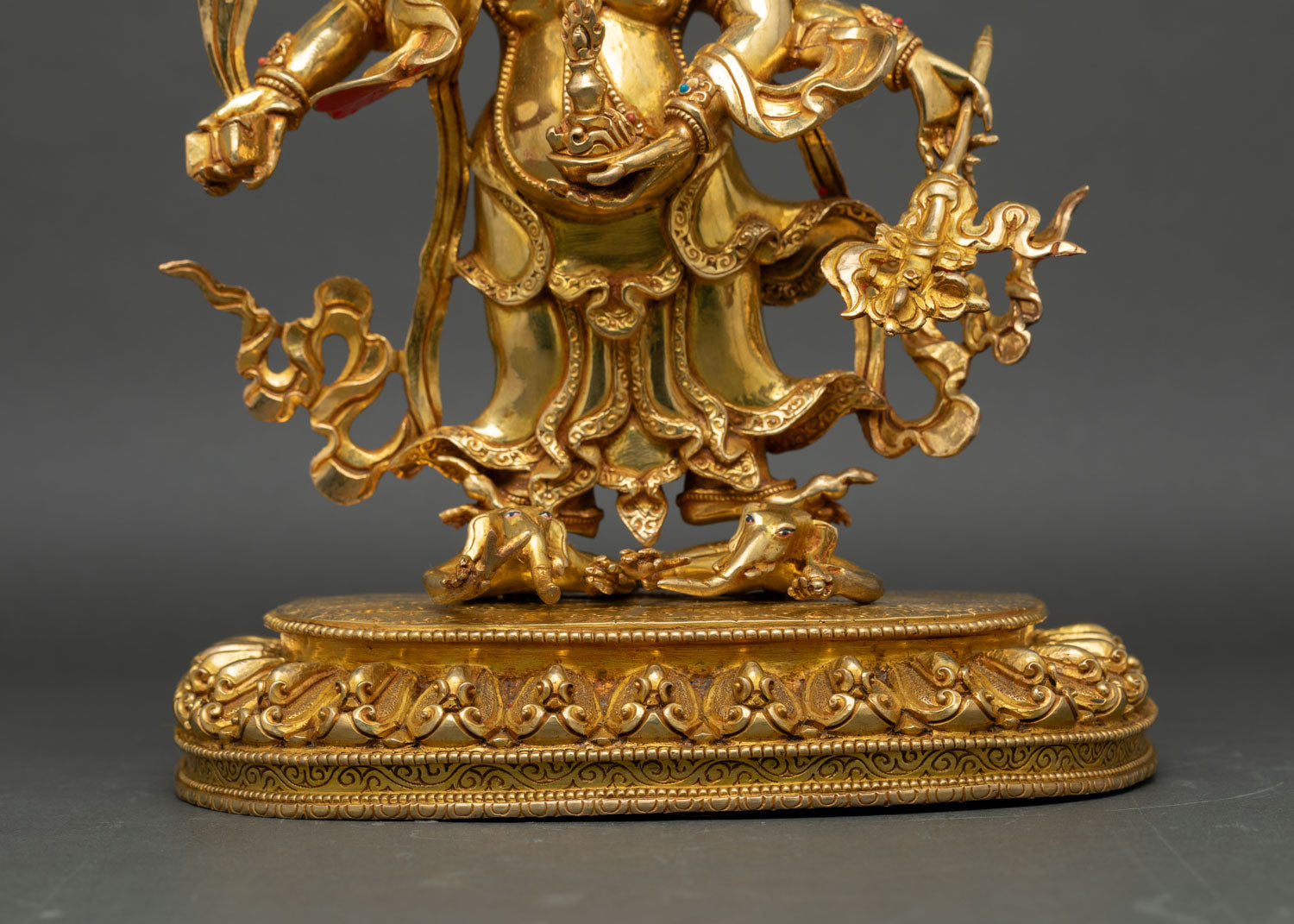 White Mahakala Statue | Himalayan Protector of Dharma
