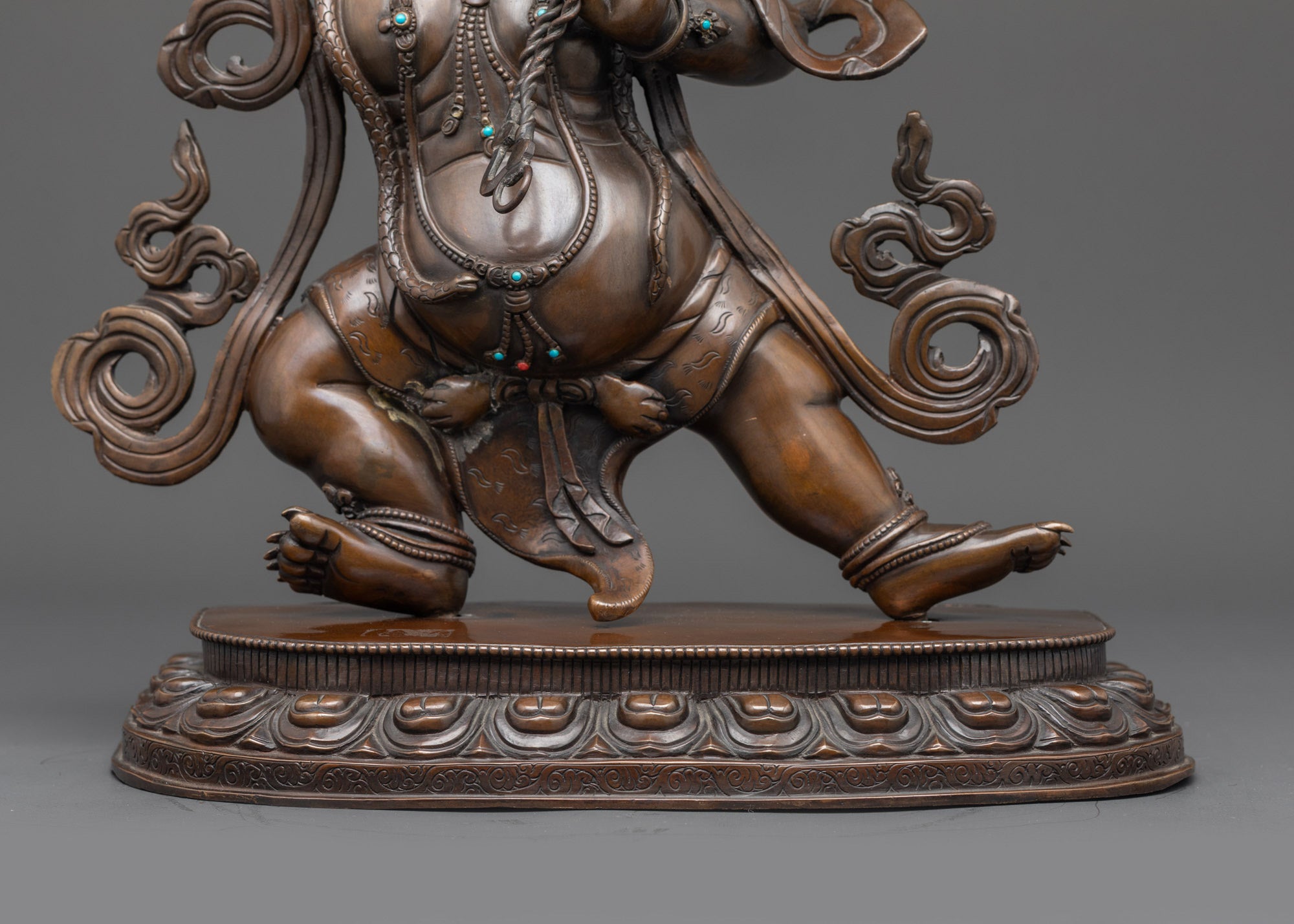 Handcrafted Oxidized Vajrapani Statue | Traditional Nepalese Sculpture