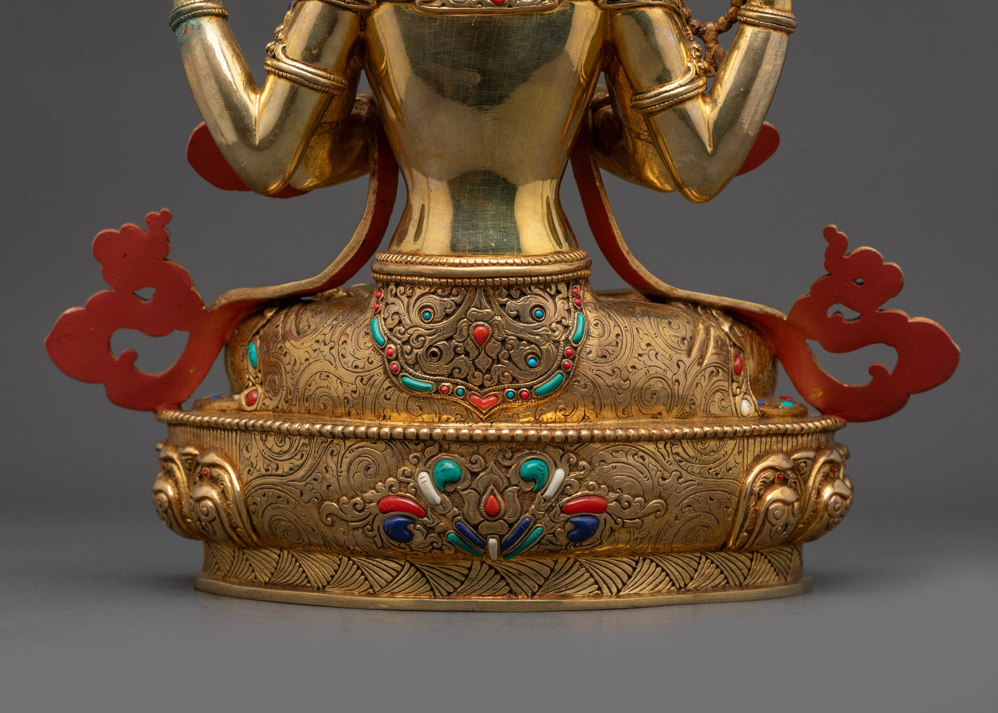13" Four-Armed Chenrezig Statue | Divine Compassion & Sacred Decor