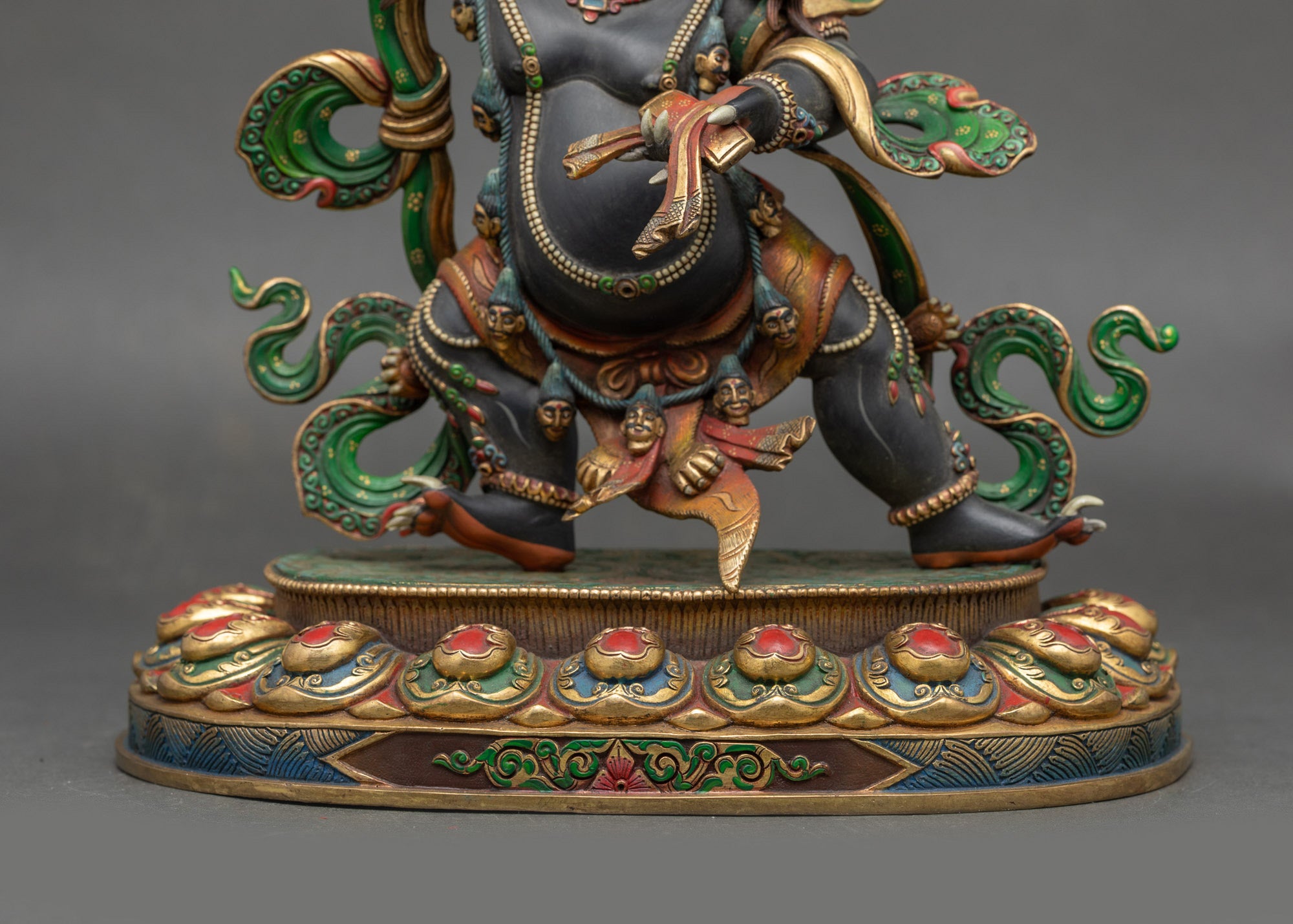 Wrathful Manjushri Sculpture | Traditional Himalayan Buddhist Art