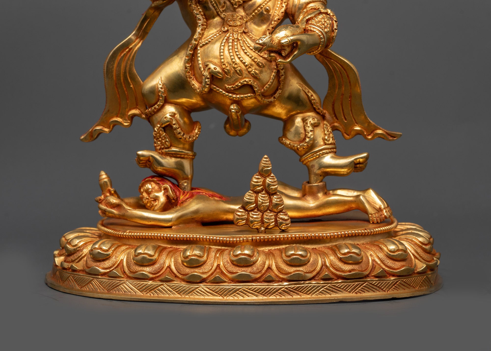Tibetan Wealth Deity Black Dzambhala Statue