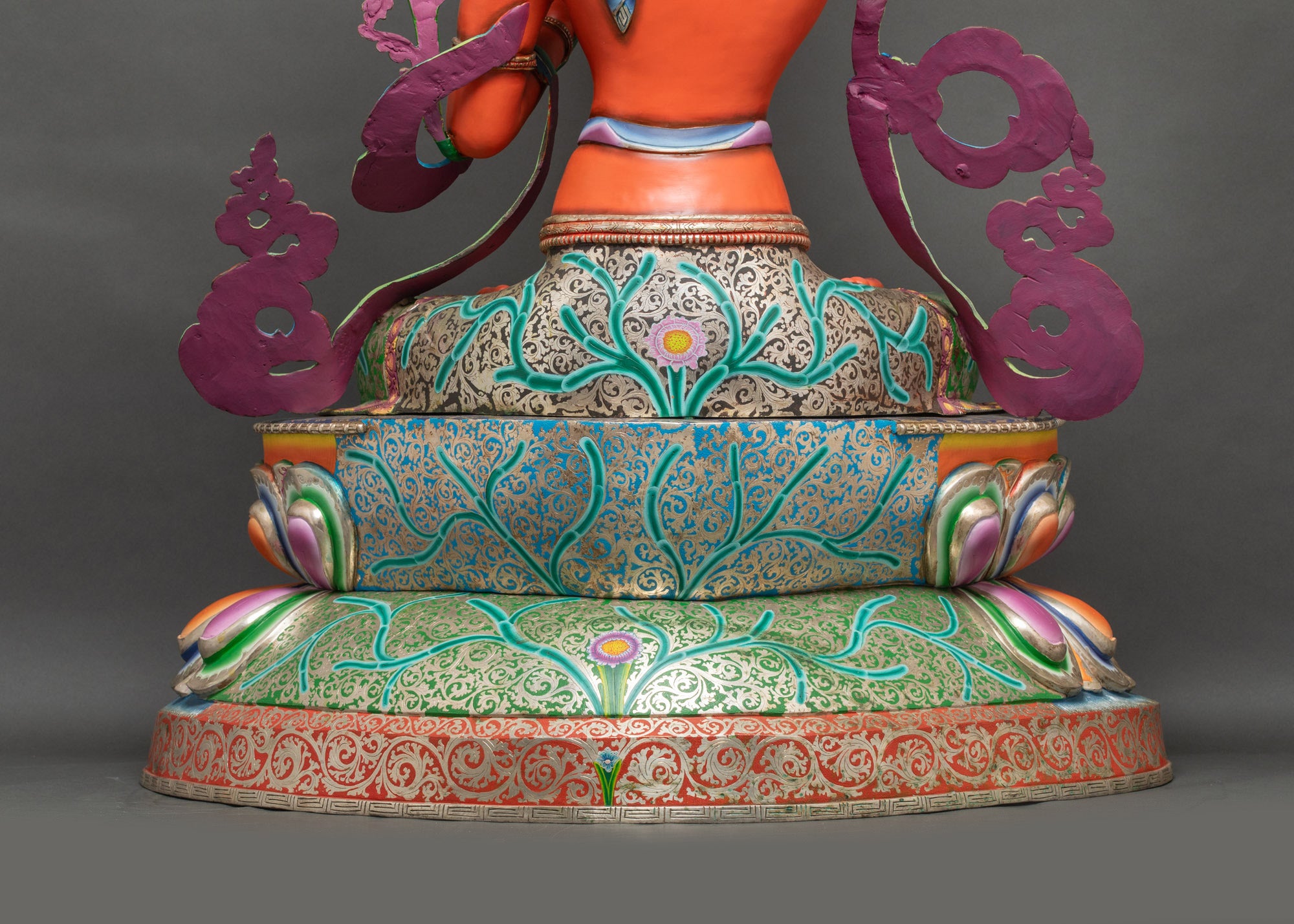Traditional Bodhisattva Manjushri Statue | Tibetan Buddhist Artwork