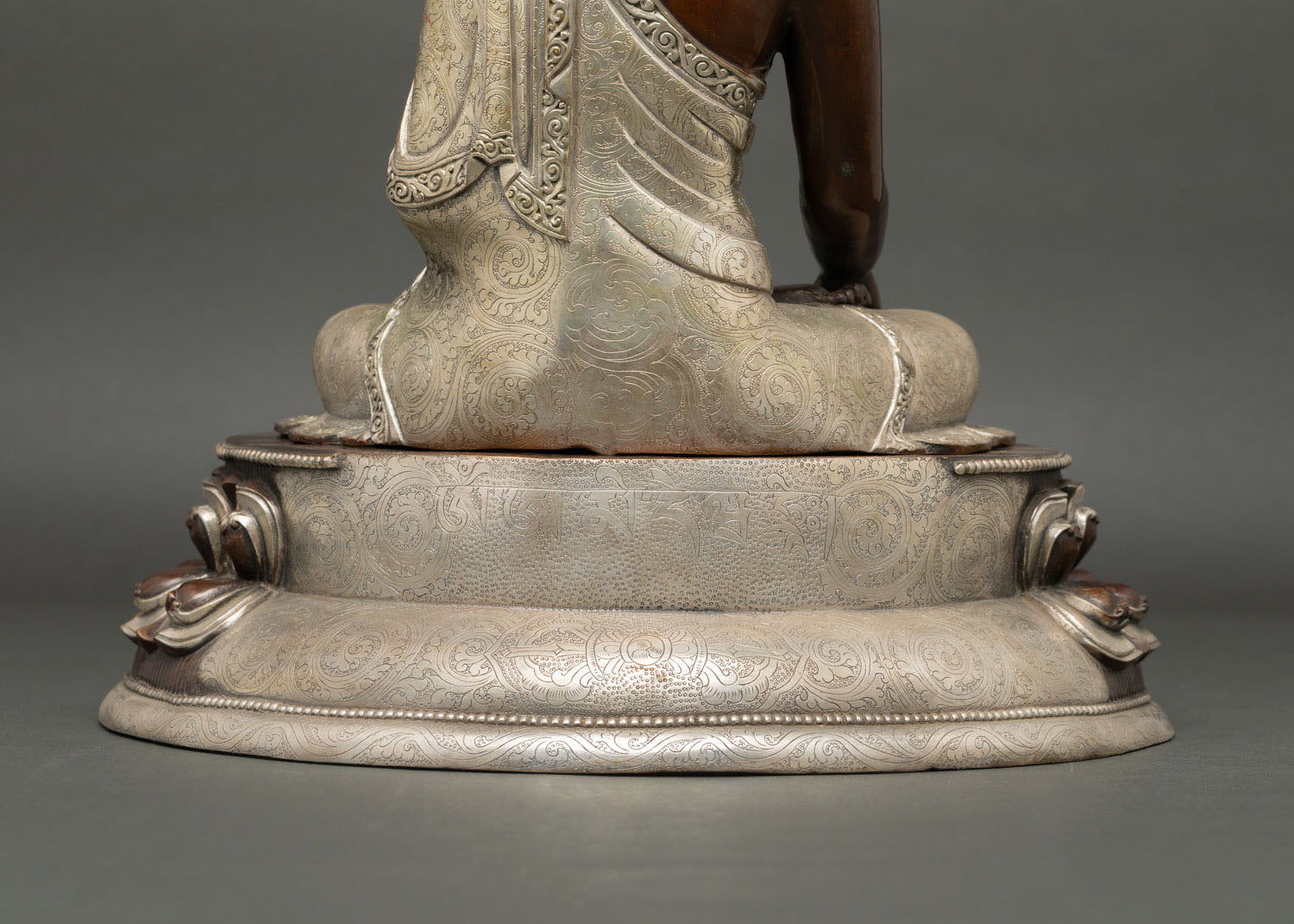 Enlightenment Teacher Shakyamuni Buddha – Oxidized Copper Statue