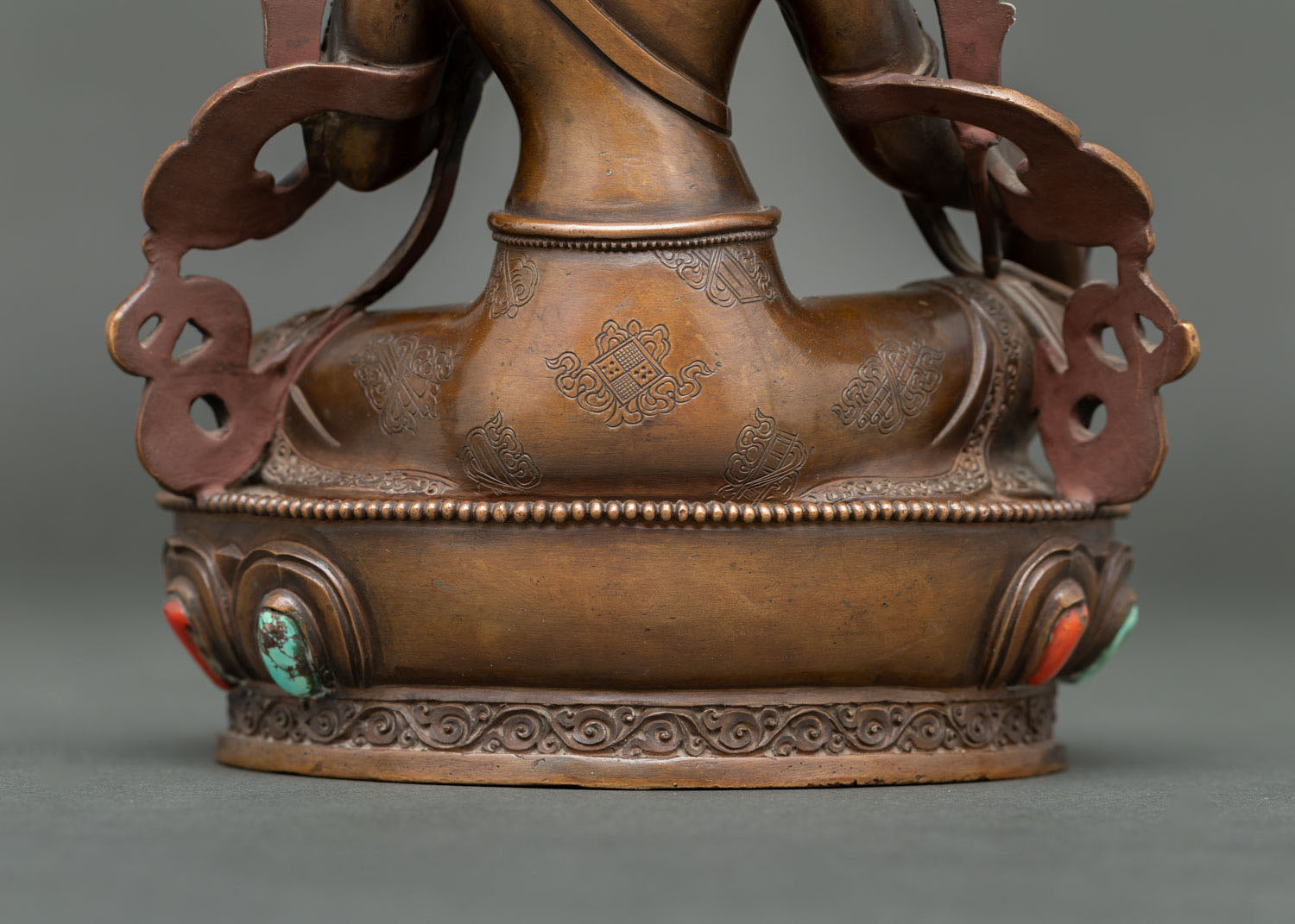 Goddess Green Tara Statue | Oxidized Copper Buddhist Sculpture