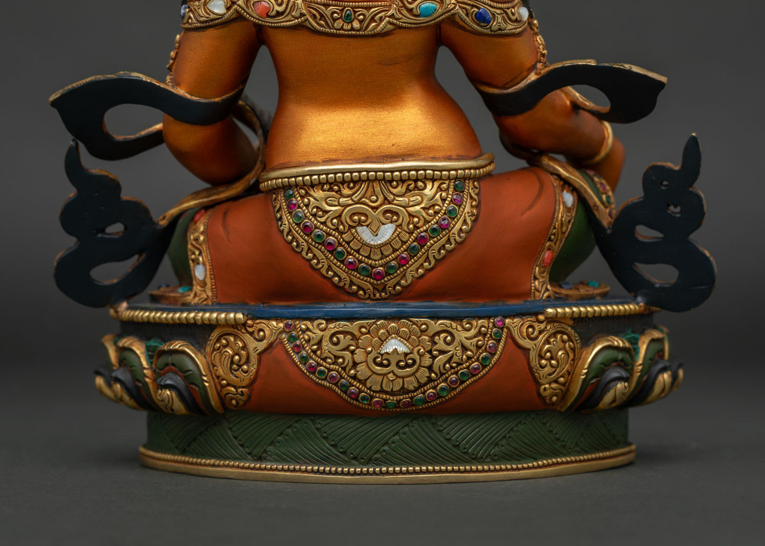 Adorable Gold Dzambhala Statue | Hand-Painted Buddhist Icon