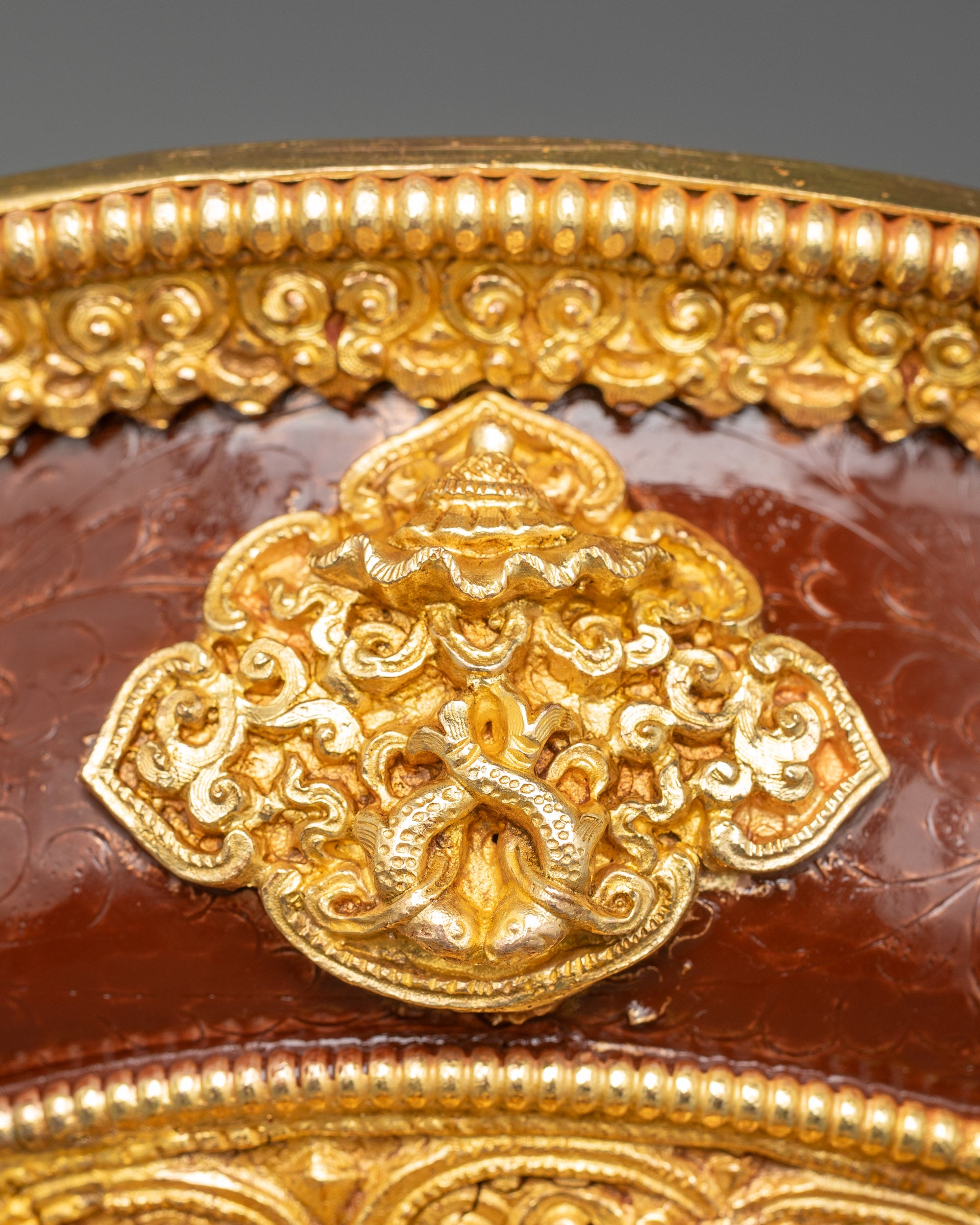 Golden Serkyem Offering | Authentic Himalayan Ritual Bowl for Meditation