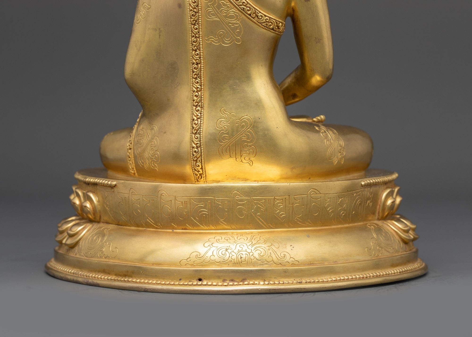 Crowned Amitabha Buddha Statue | Tibetan Sculpture for Longevity