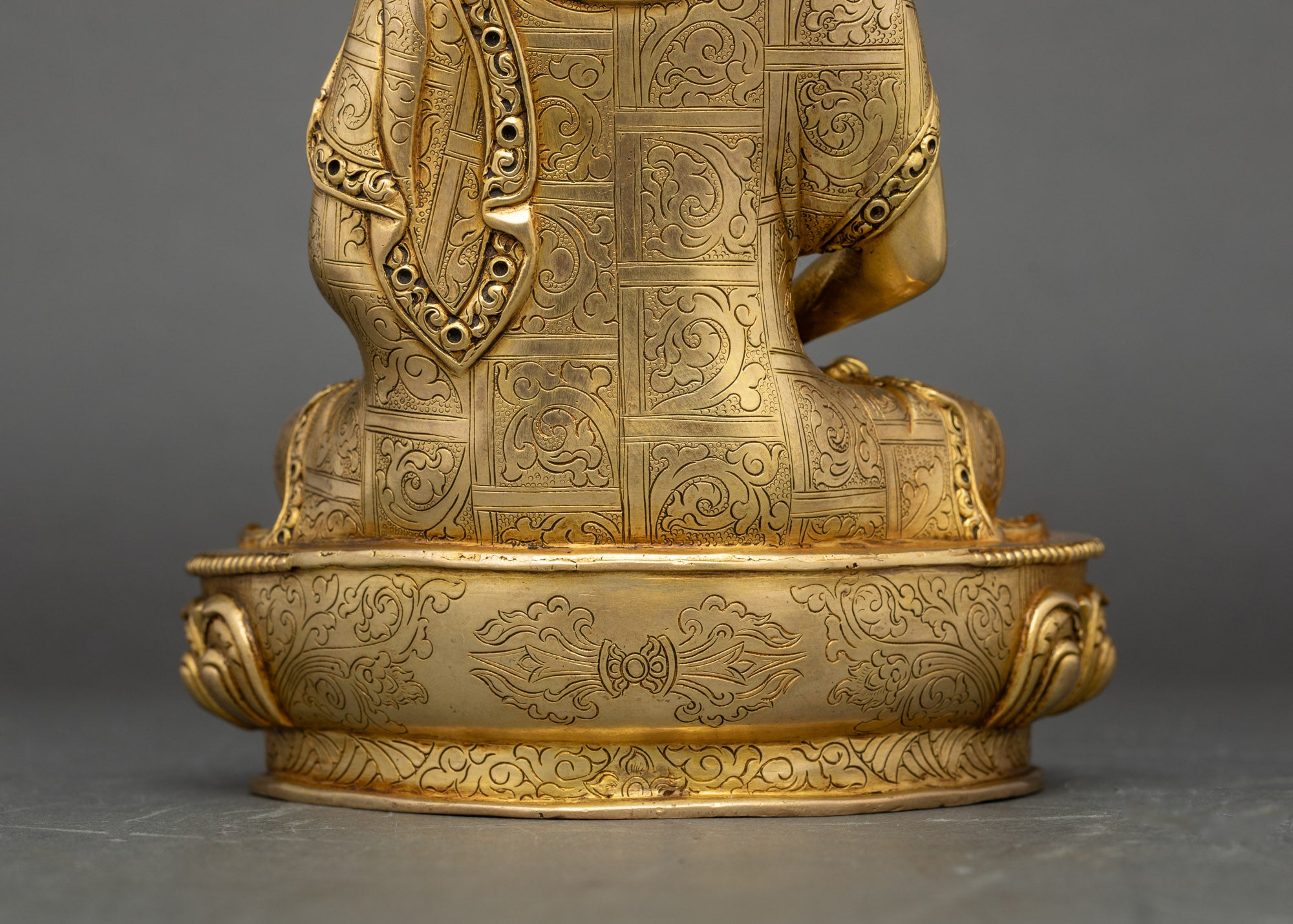 Amitabha Buddha Statue | 24K Gold Fire-Gilded Buddha Sculpture