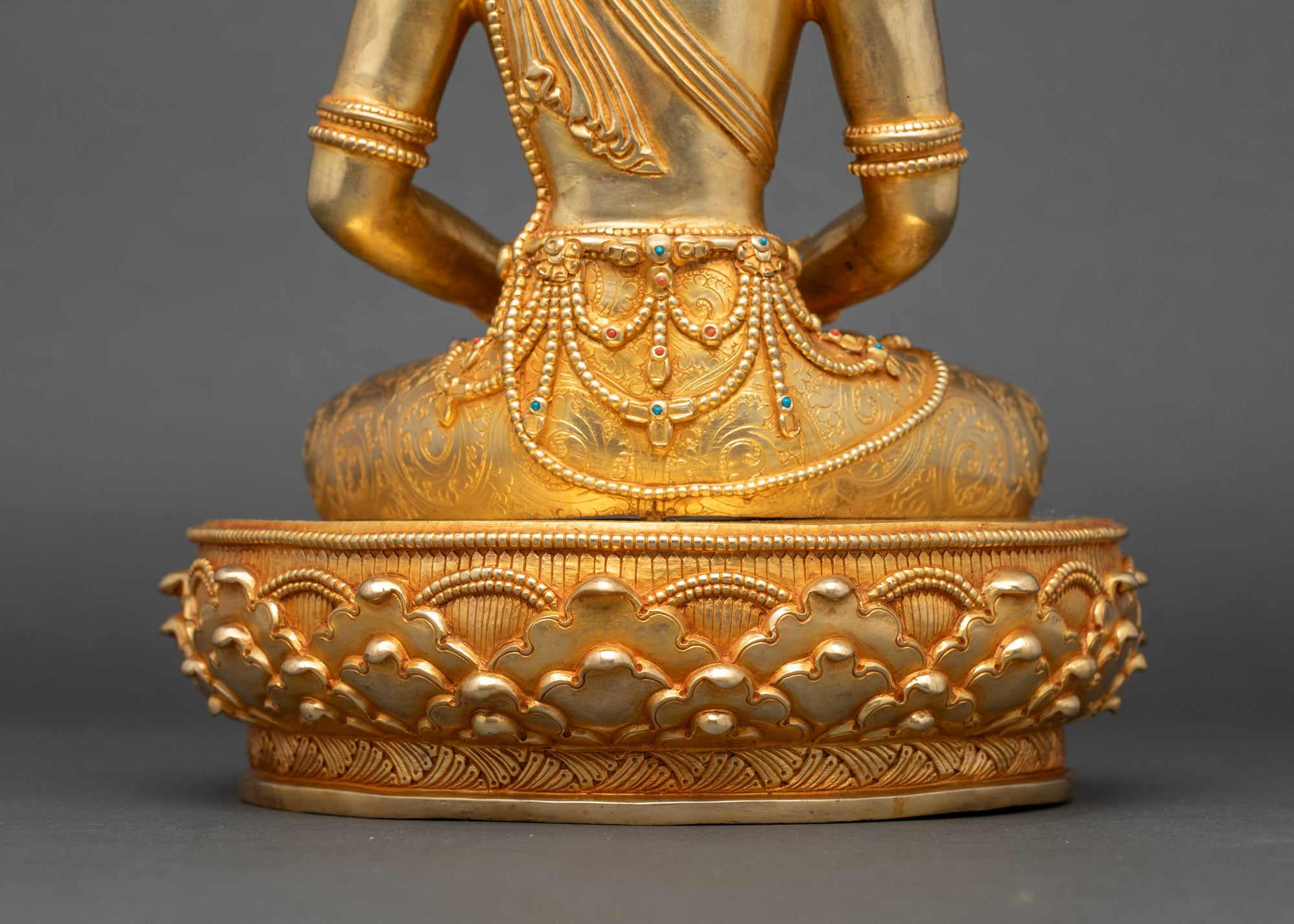 Amitabha Buddha Crowned Form Statue | Himalayan Devotional Art