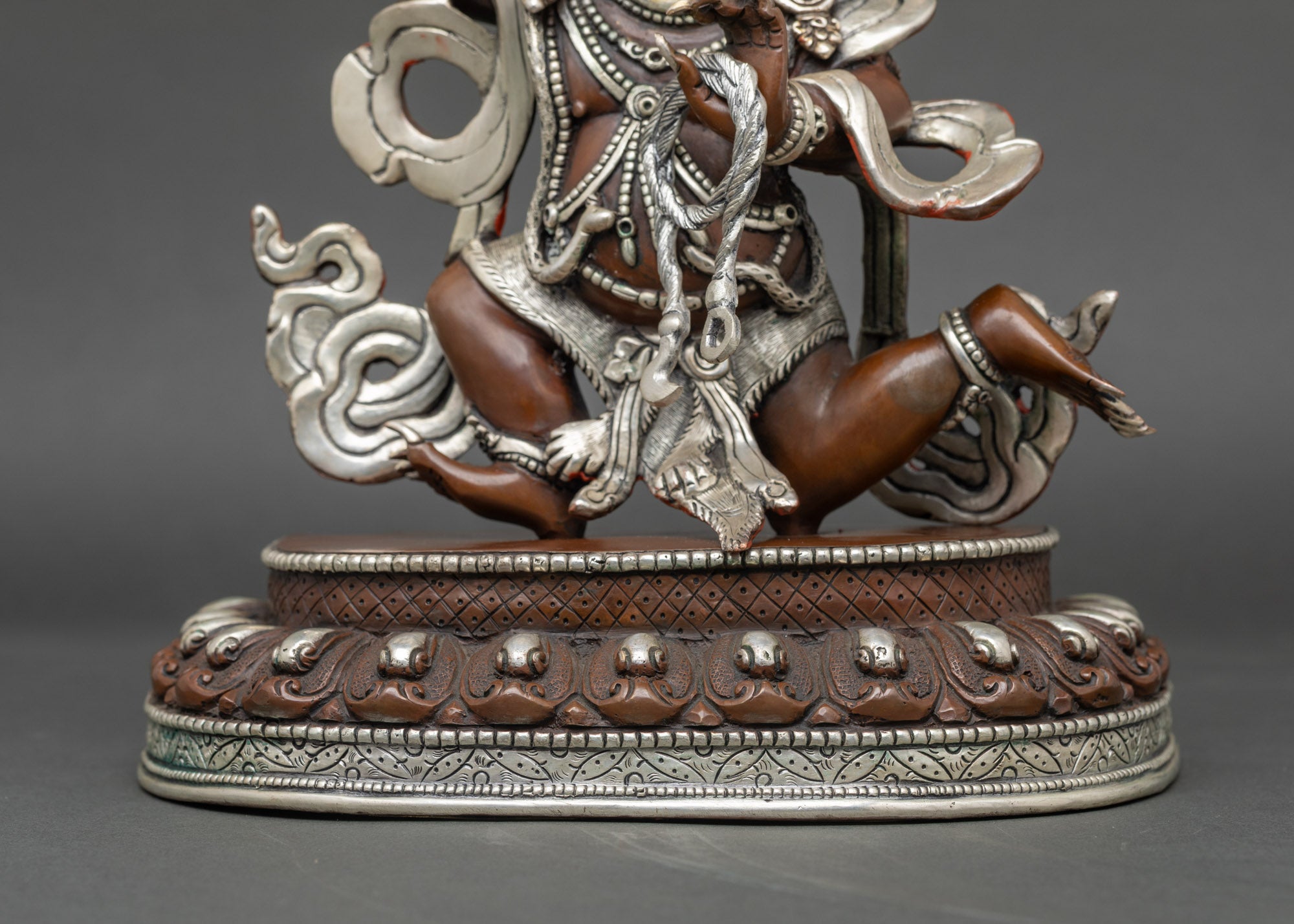 Achala Buddhist Protector Figurine | Handcrafted Copper Statue Nepal