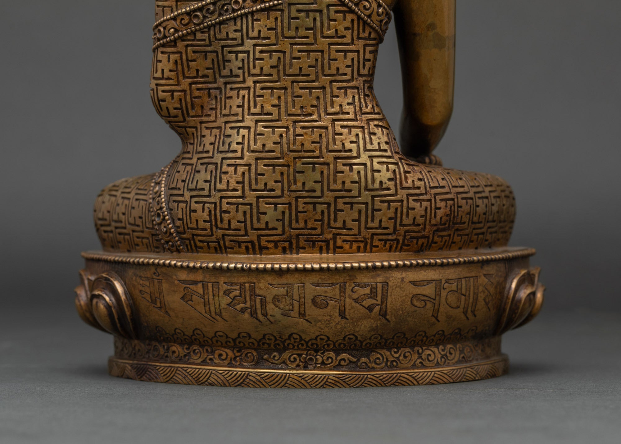Shakyamuni Buddha Statue with Antique Finish | Nepali Handcraft