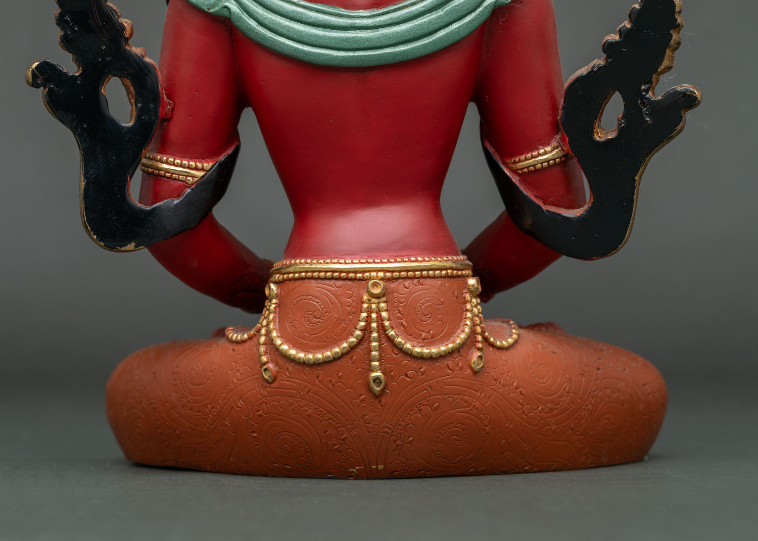 Hand-Painted Amitayus Buddha Statue – Buddhist Deity of Longevity