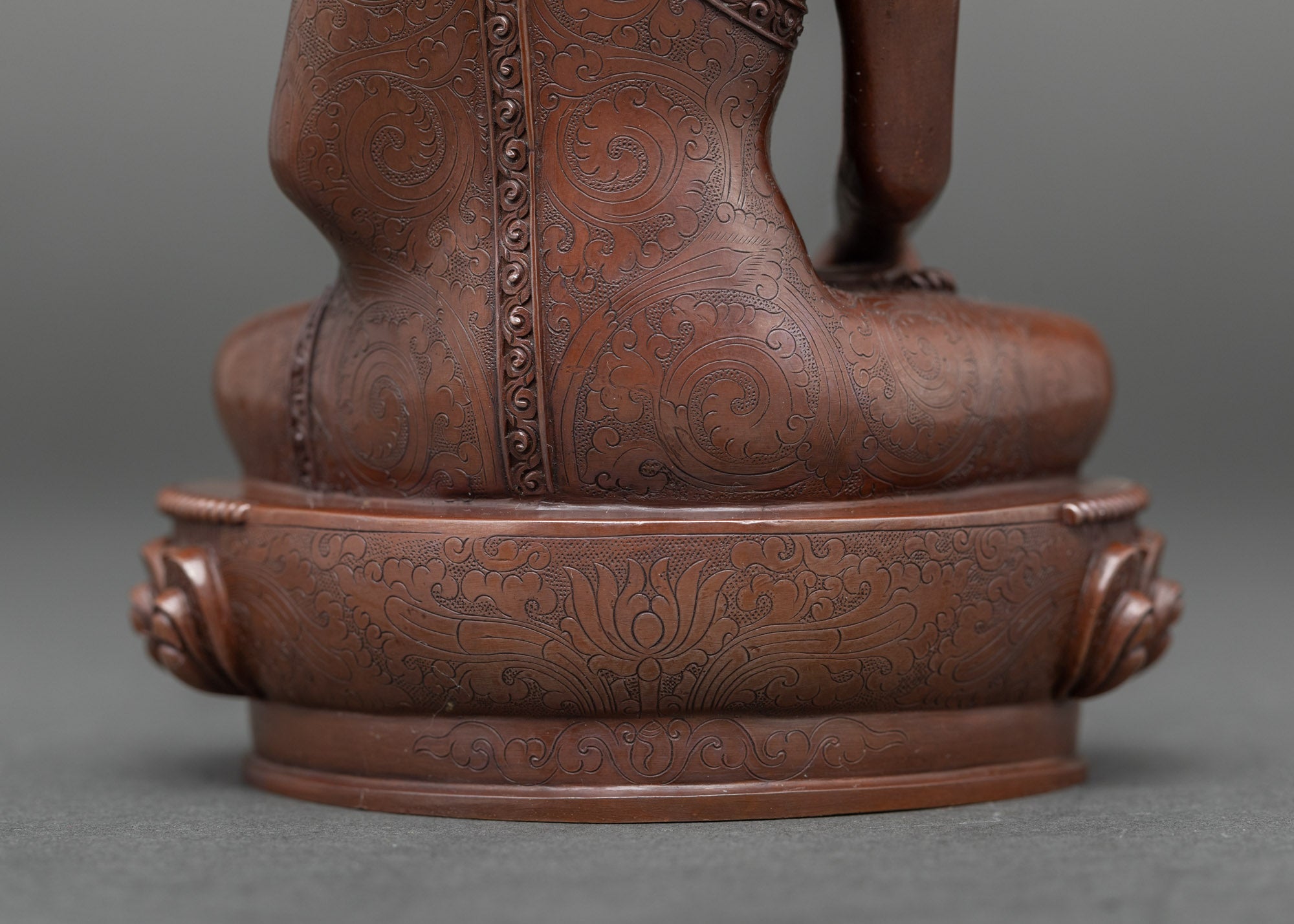Full Oxidized Three Buddha Statue Set for Sacred Spiritual Decor