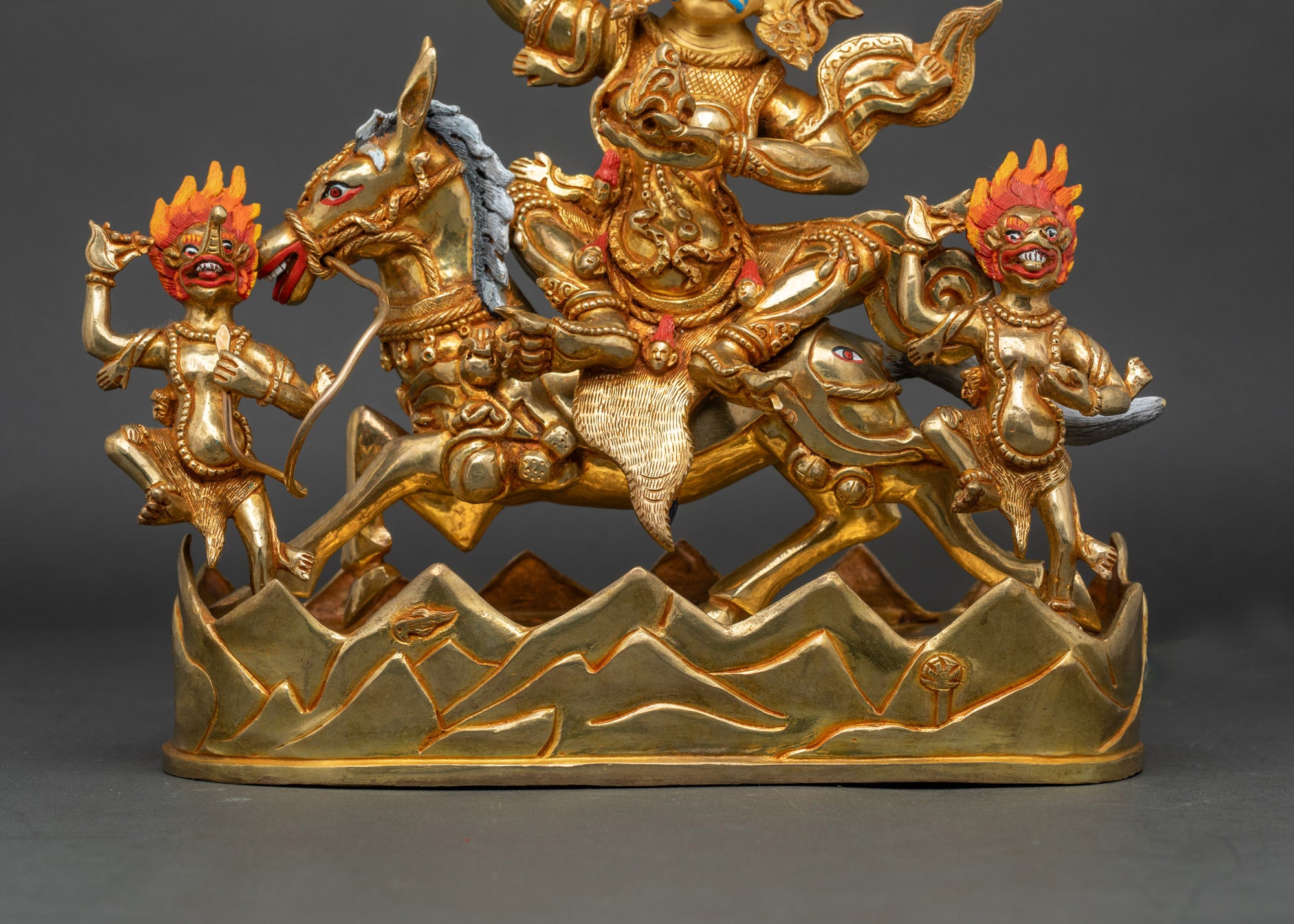 Palden Lhamo Copper Statue | Traditional Tibetan Craftsmanship