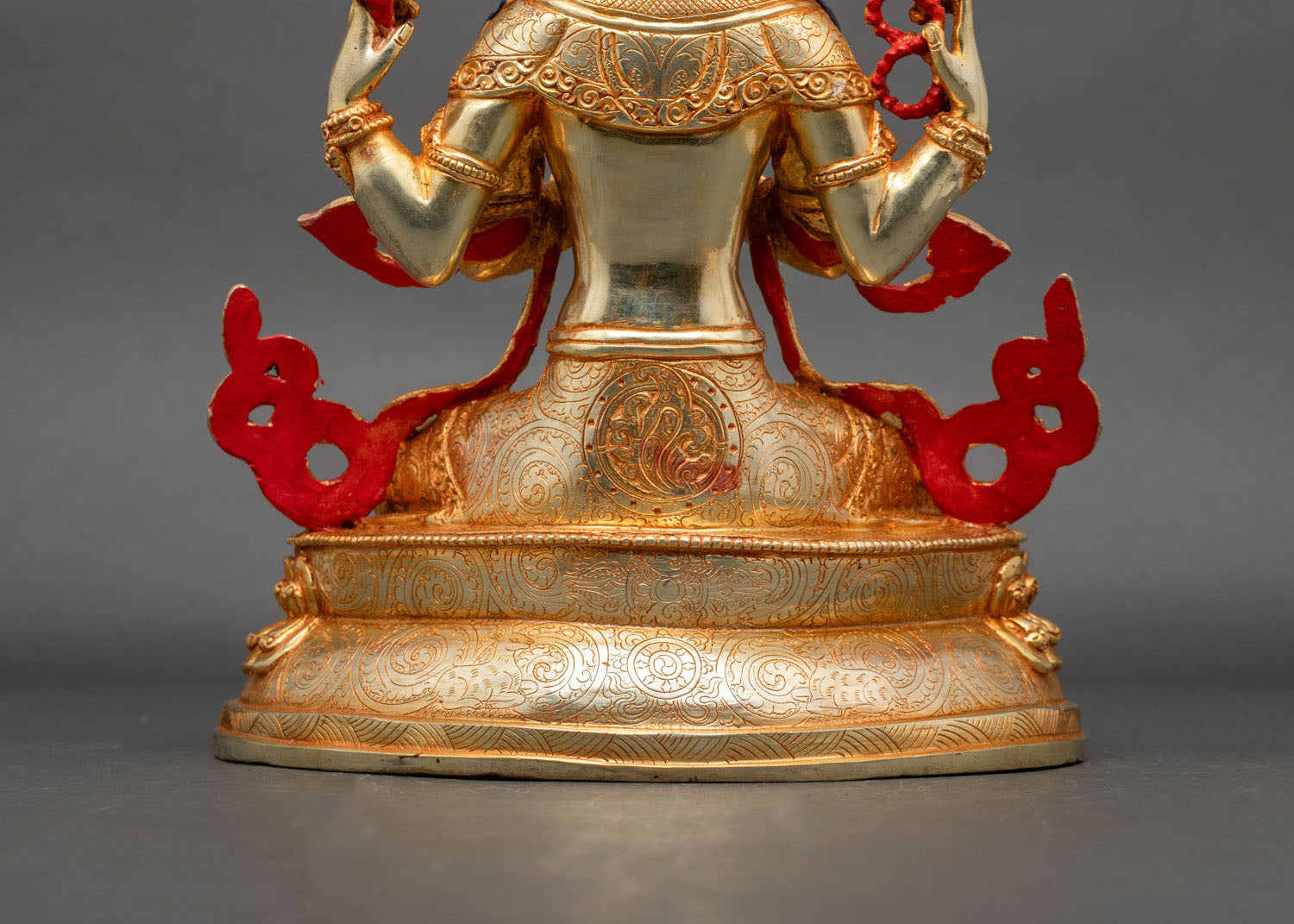 Four-Armed Chenrezig Statue - Handcrafted in Nepal
