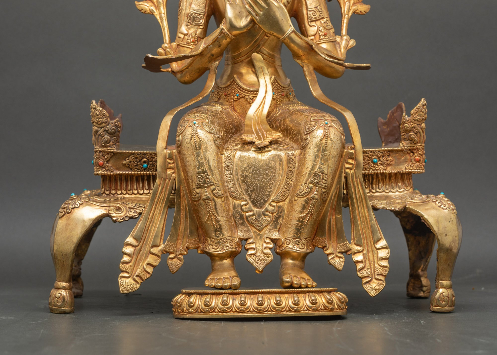 Maitreya Buddha With Throne Statue | Prophesied Future Buddha