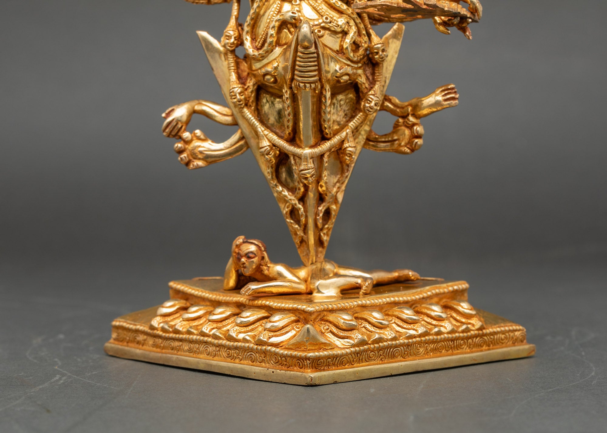 Vajrakilaya Sculpture – Nepalese Protector Deity for Spiritual Obstacles