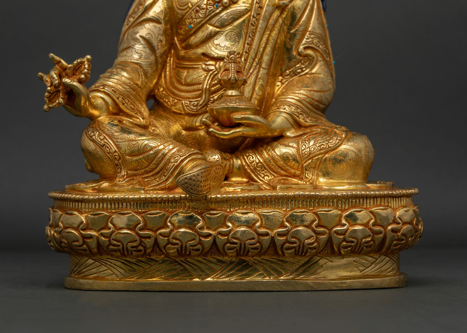 Buddhist Guru Rinpoche Statue - Handcrafted in Nepal