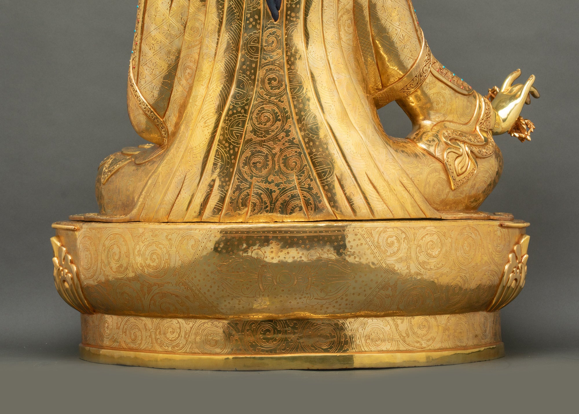 Exquisite Statue of Guru Rinpoche | Hand-Carved Sculpture from Nepal