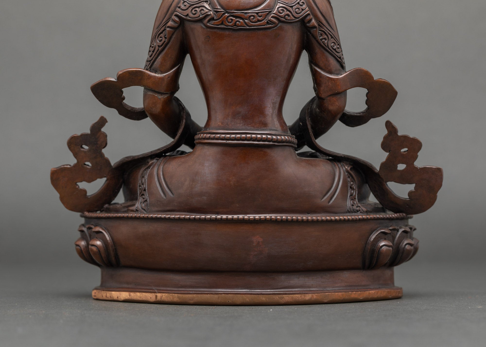 Amitayus Statue | Handcrafted Oxidized Nepalese Buddhist Copper Idol