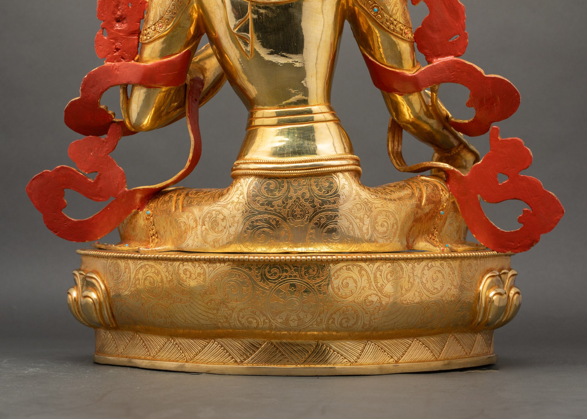 Swift Protector Green Tara Figurine | Traditional Buddhist Statue Nepal