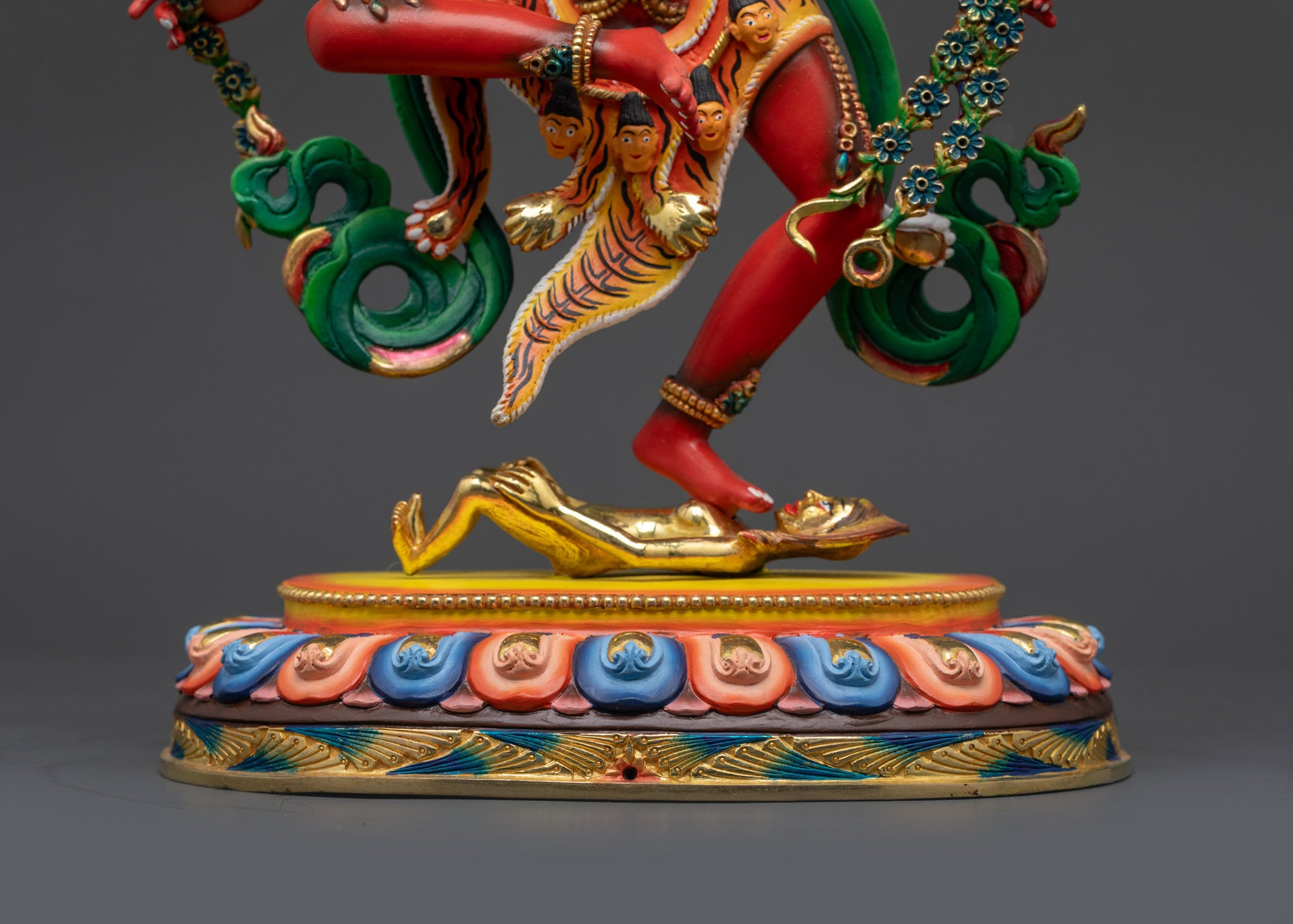 Traditional Red Kurukulla Sculpture | Handmade Goddess of Empowerment