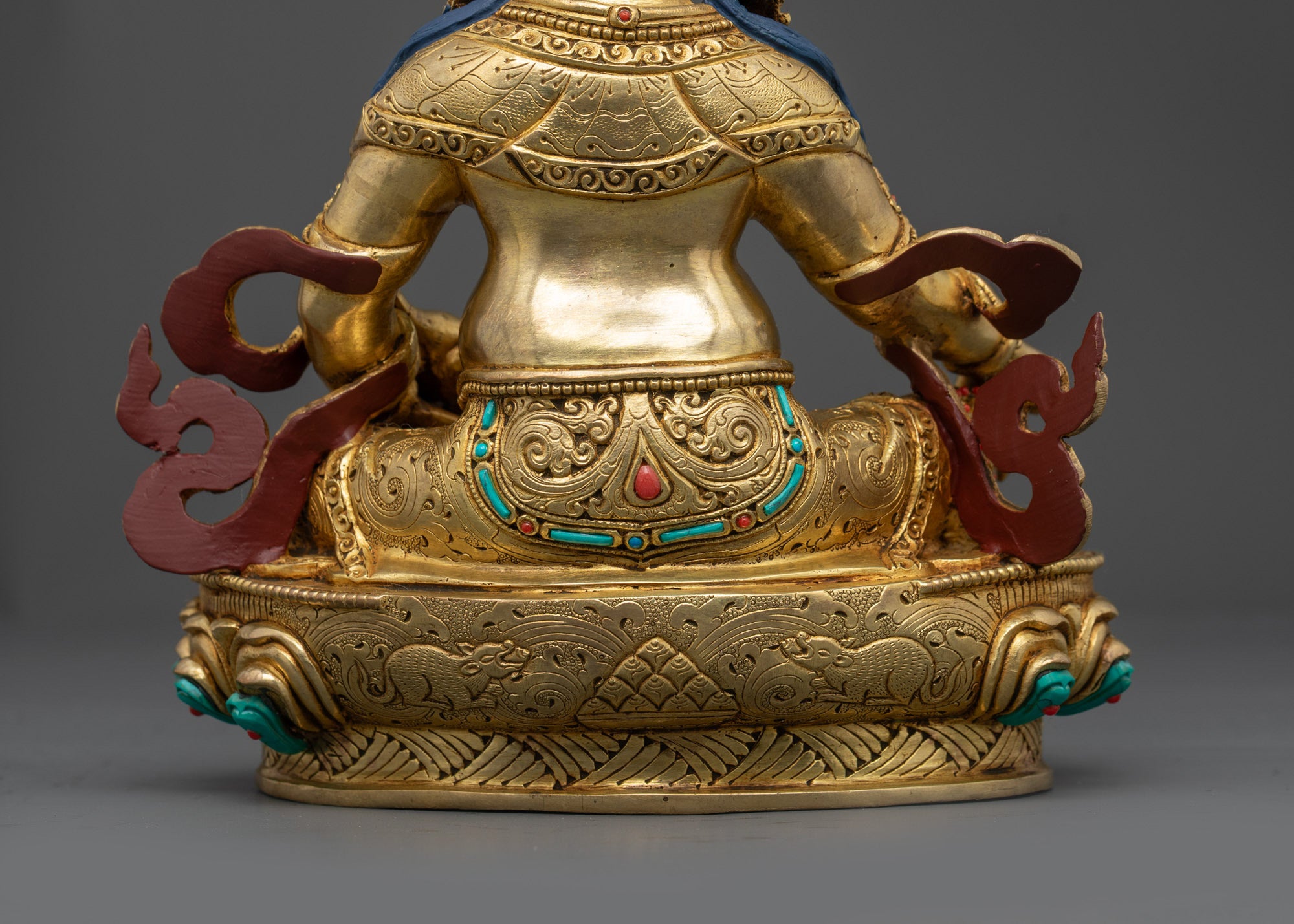 Deity of Wealth Yellow Jambhala Statue | Spiritual Wealth Guardian
